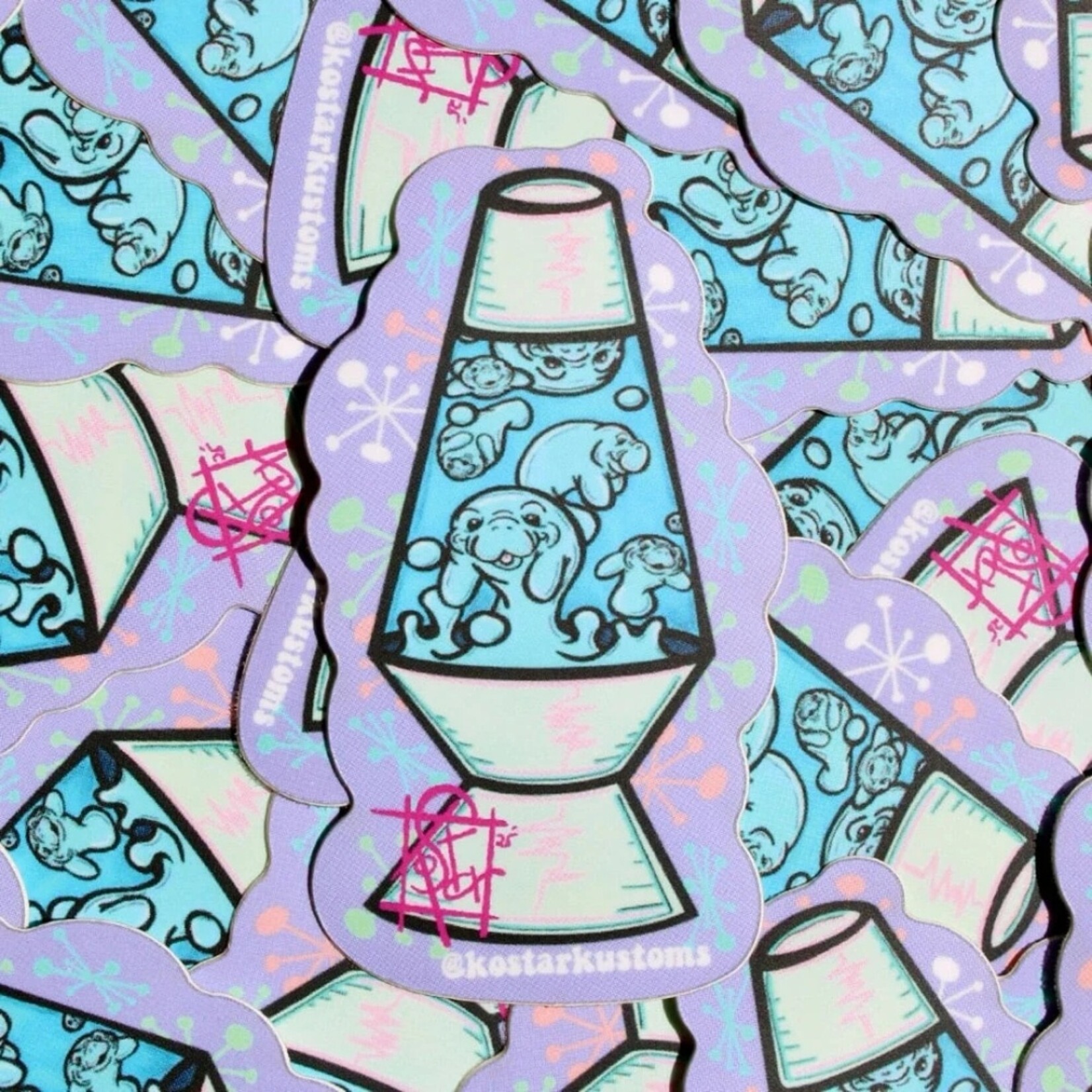 Kostar Kustoms Kostar Kustoms' "Lava Lumps" Sticker (3")