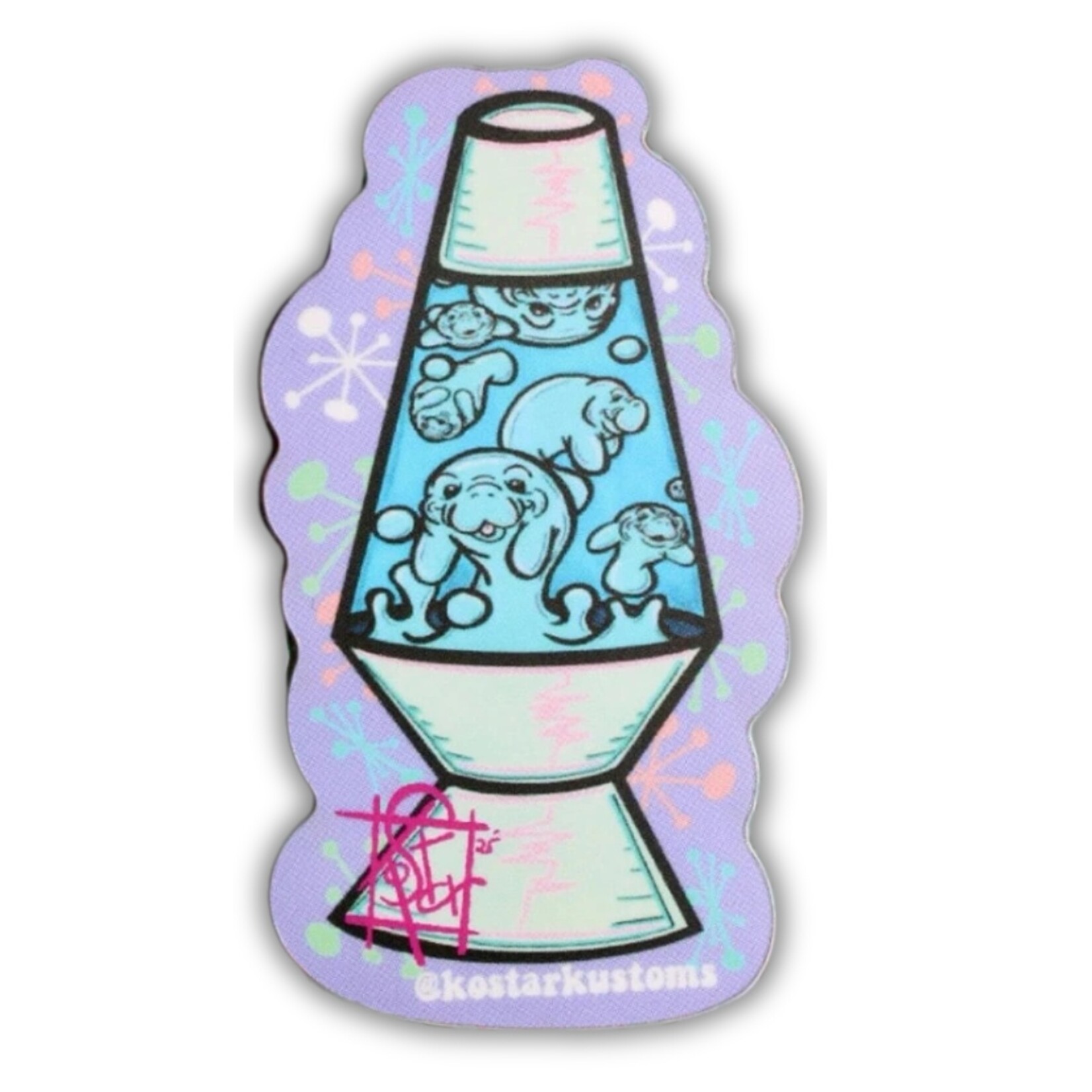 Kostar Kustoms Kostar Kustoms' "Lava Lumps" Sticker (3")