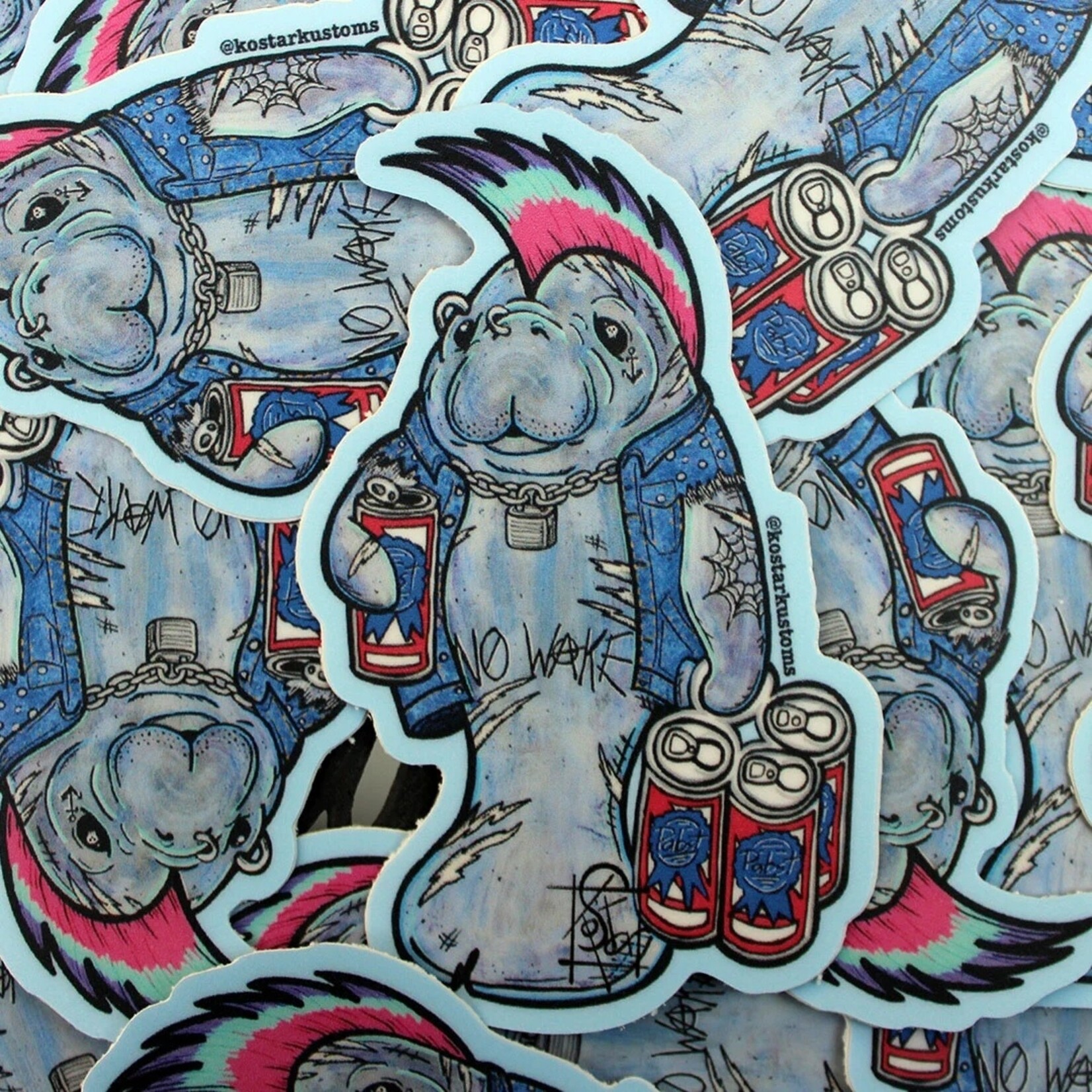 Kostar Kustoms Kostar Kustoms' "River Hooligan" Sticker (3")