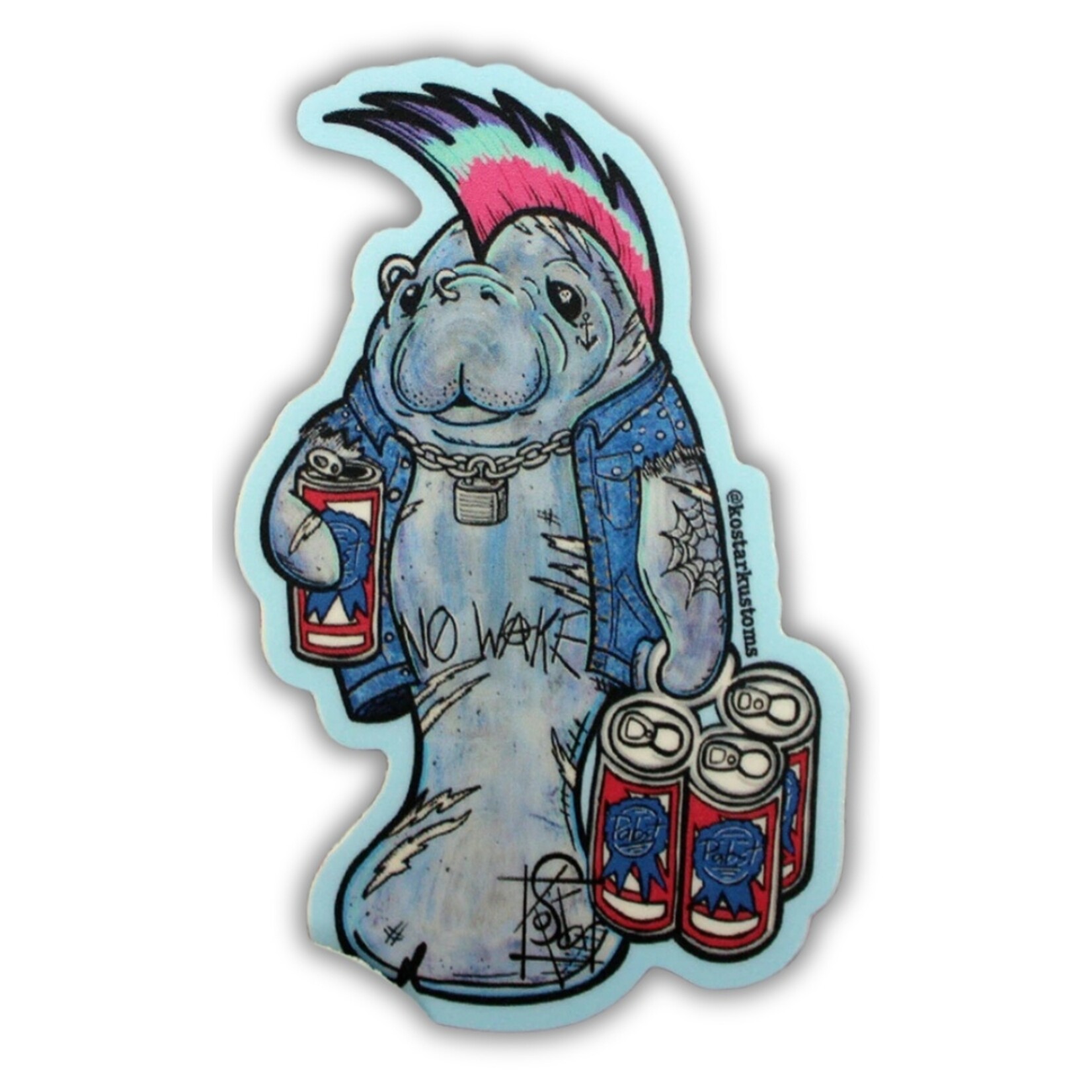 Kostar Kustoms Kostar Kustoms' "River Hooligan" Sticker (3")