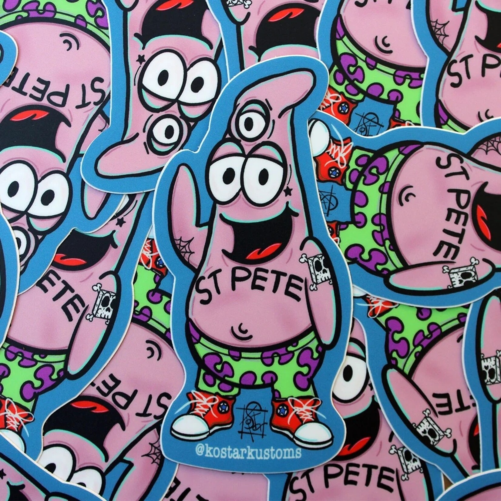 Kostar Kustoms Kostar Kustoms' "Saint Patrick" Sticker (4")