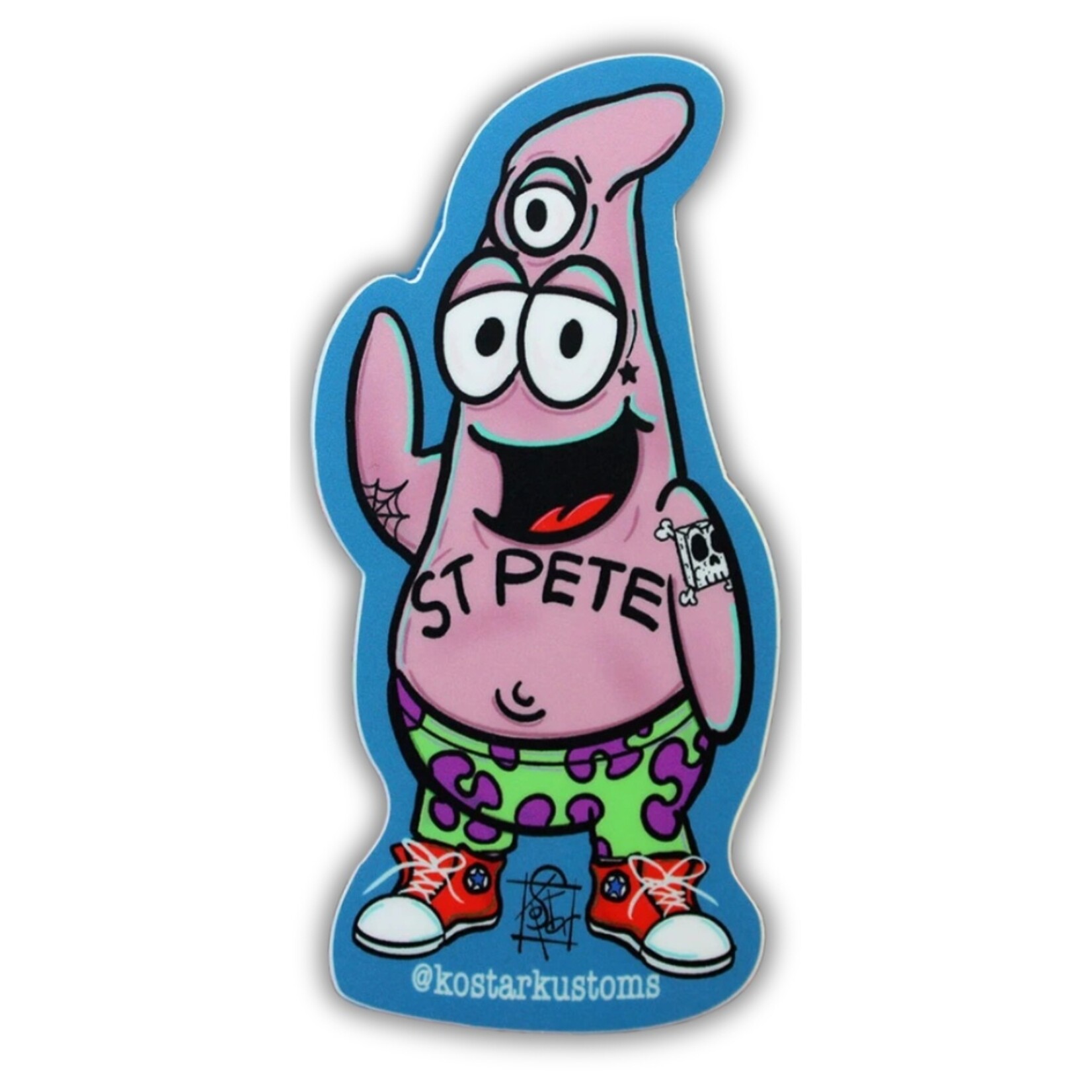 Kostar Kustoms Kostar Kustoms' "Saint Patrick" Sticker (4")