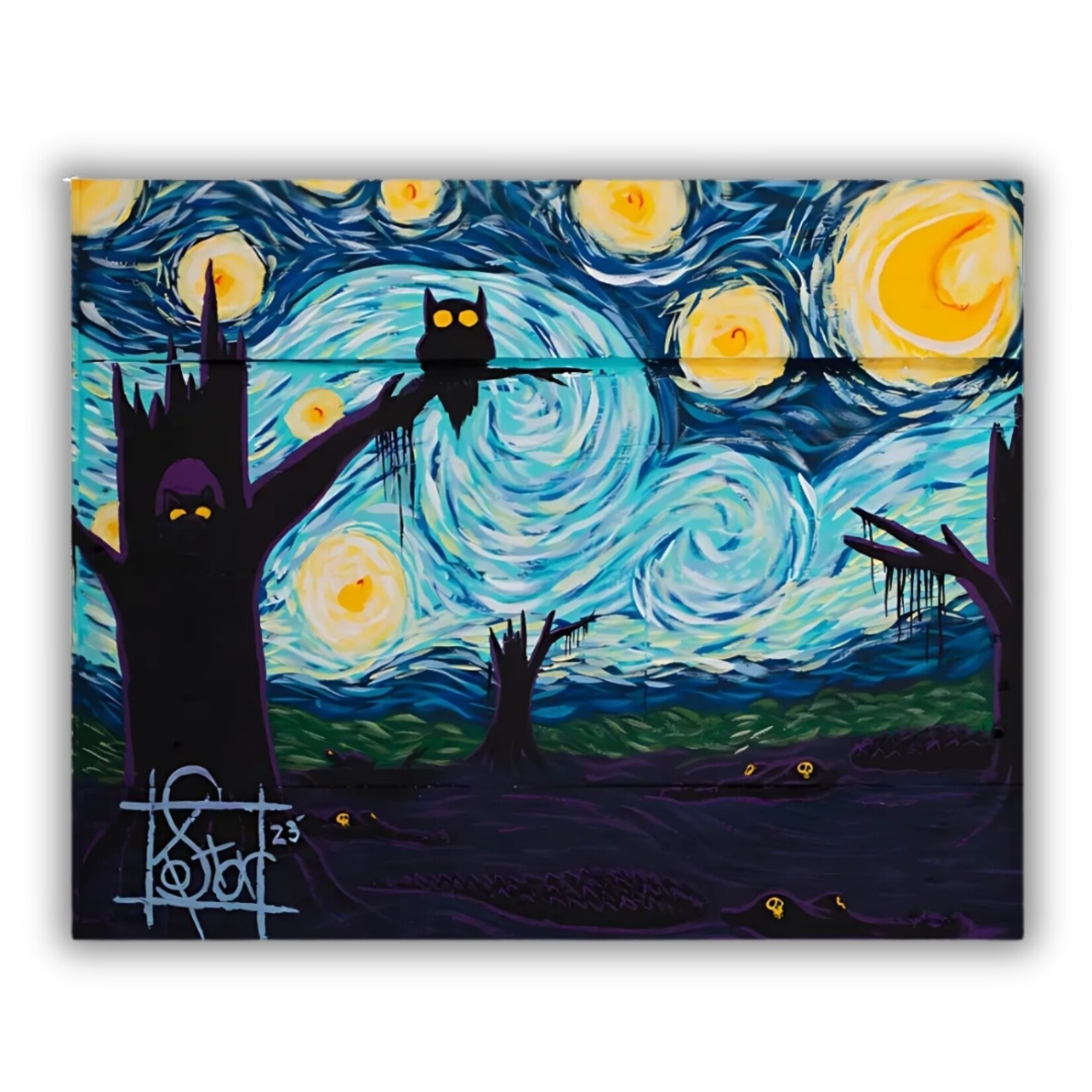 Kostar Kustoms Kostar Kustoms' "Swampy Night" 8" x 10" Art Print