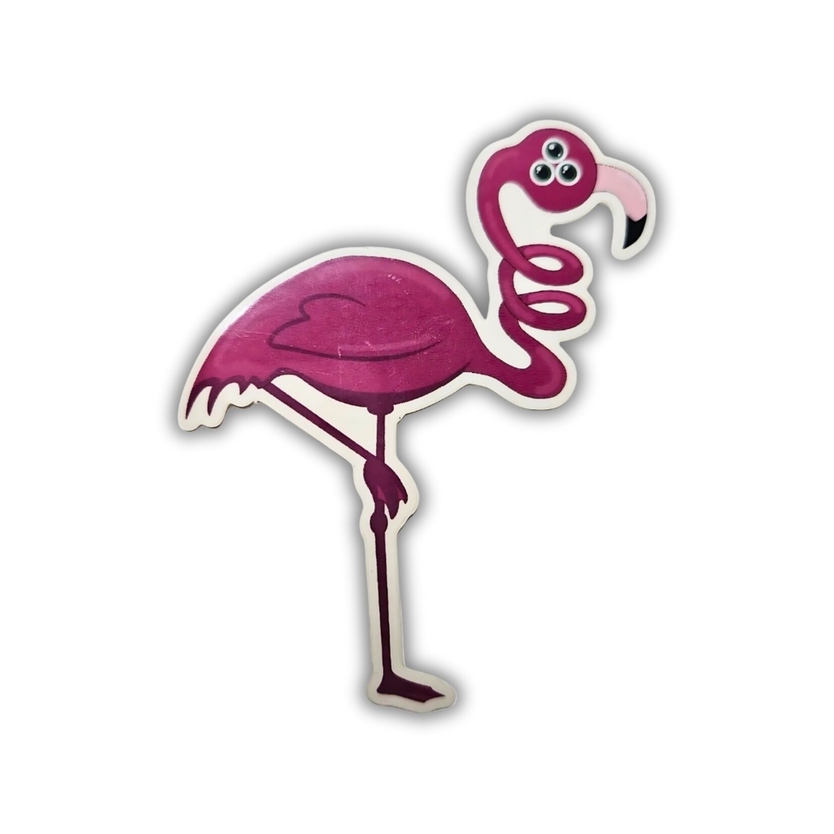 Savannah Magnolia Savannah Magnolia's "Twisty Flamingo" Sticker (3")