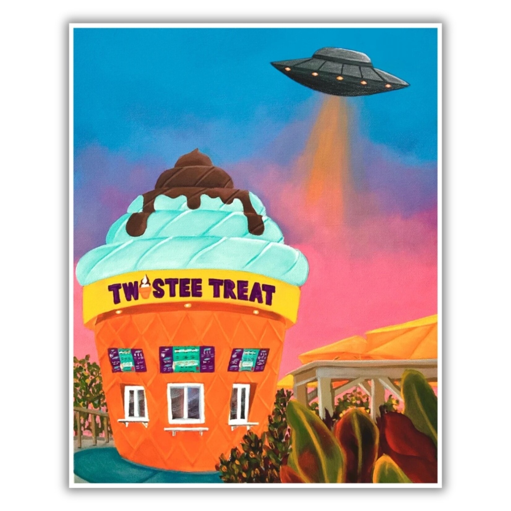 Kayla Heintz Kayla Heintz's  "Twistee Treat UFO Sighting" Sticker