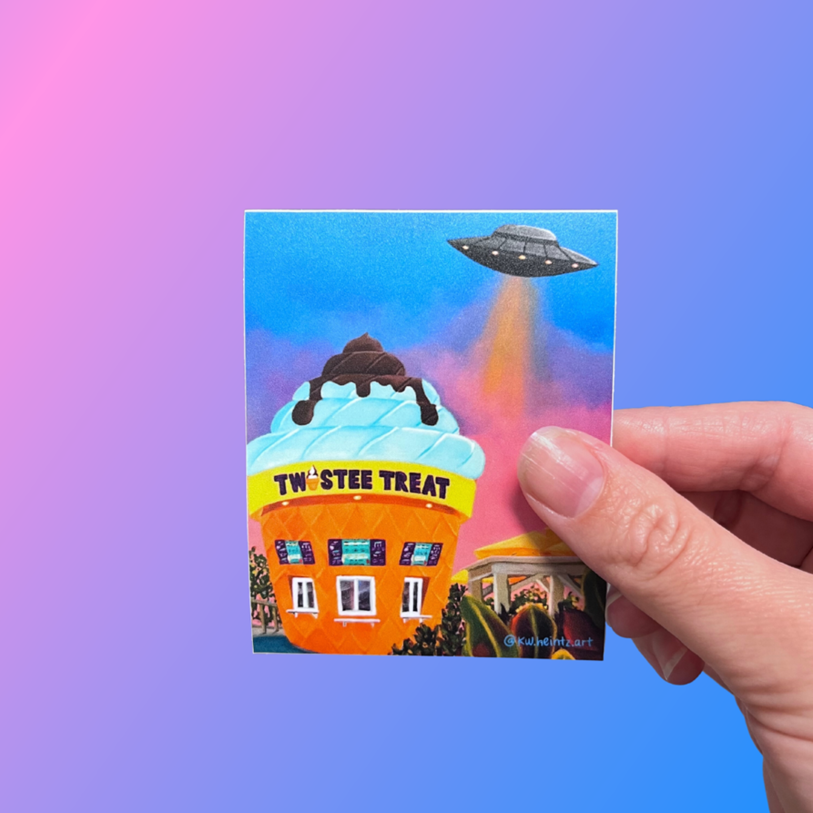 Kayla Heintz Kayla Heintz's  "Twistee Treat UFO Sighting" Sticker