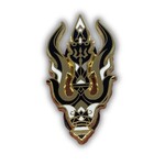 Palehorse Shiva's Trishula Pin (1.75")
