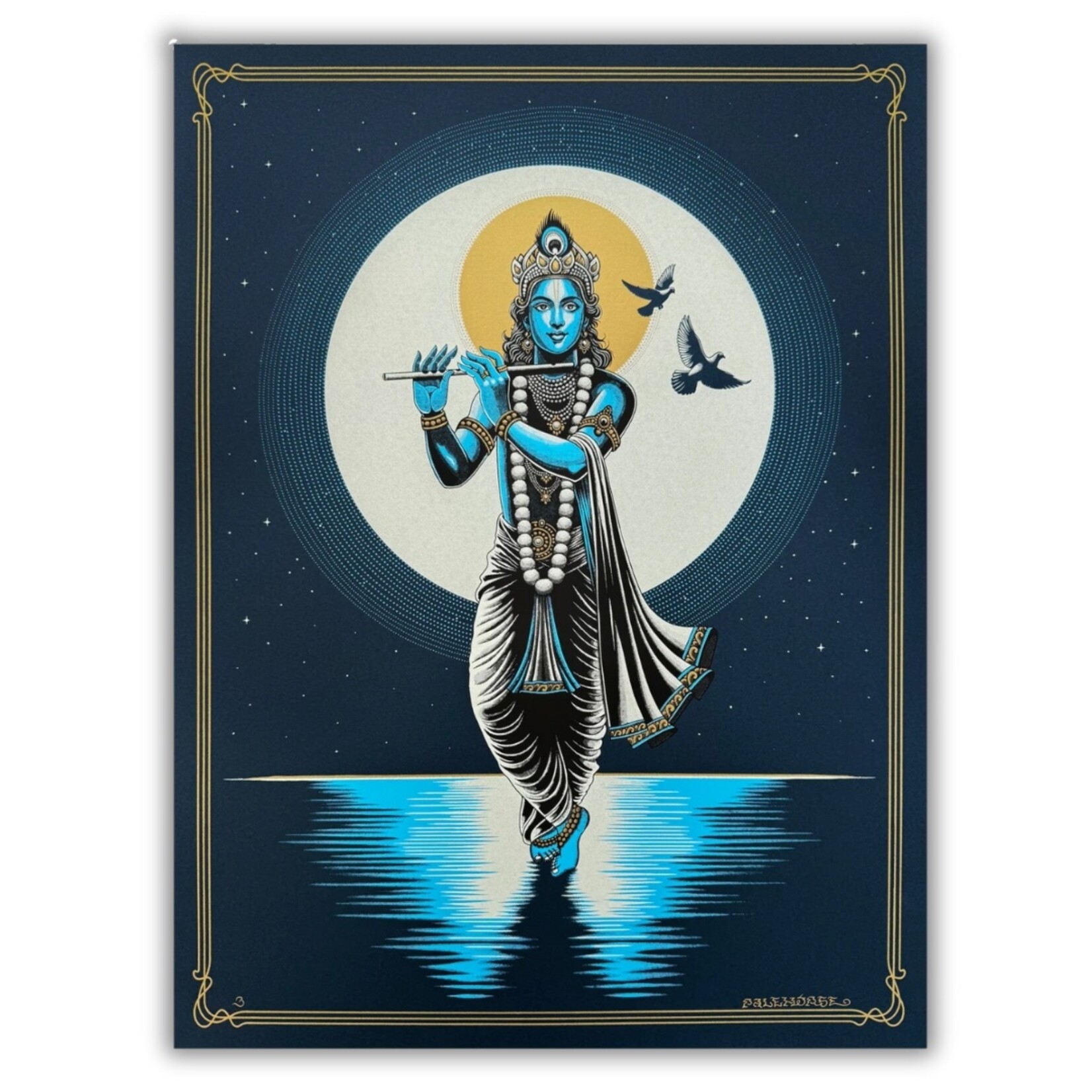 Palehorse Palehorse's "Krishna Moon" 18" x 24" Screen Print
