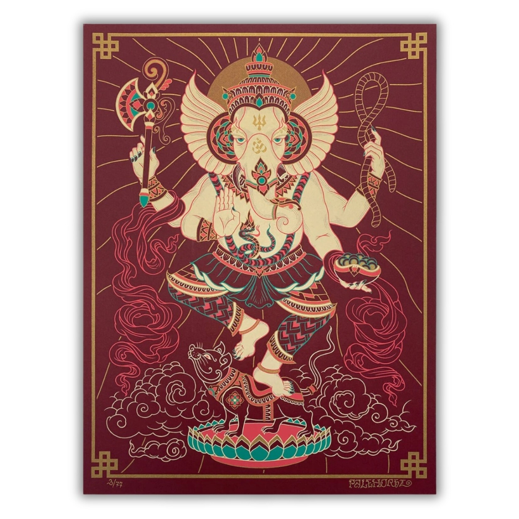 Palehorse Palehorse's Ganesha 18" x 24" Screen Print