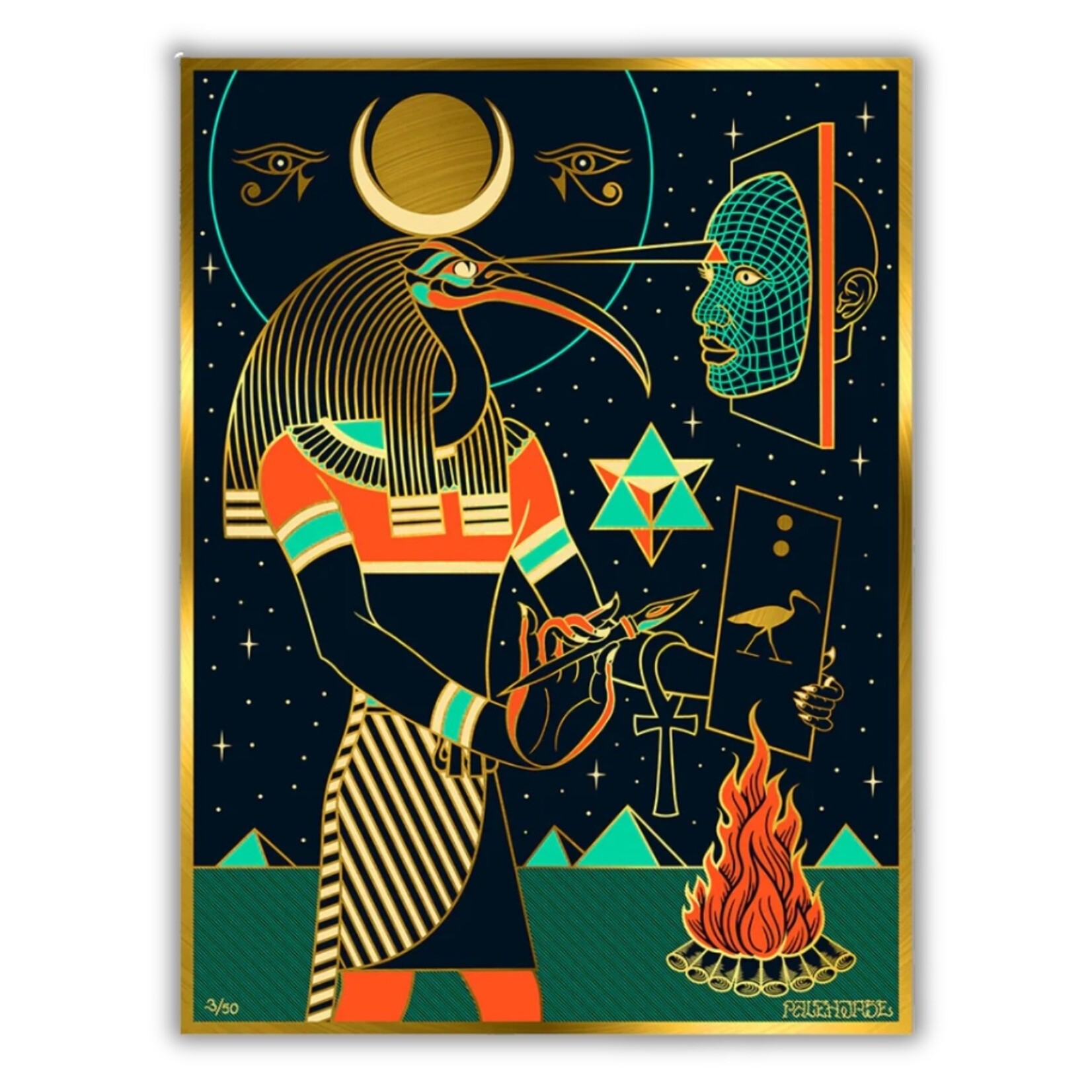 Palehorse Palehorse's Thoth 18" x 24" Screen Print