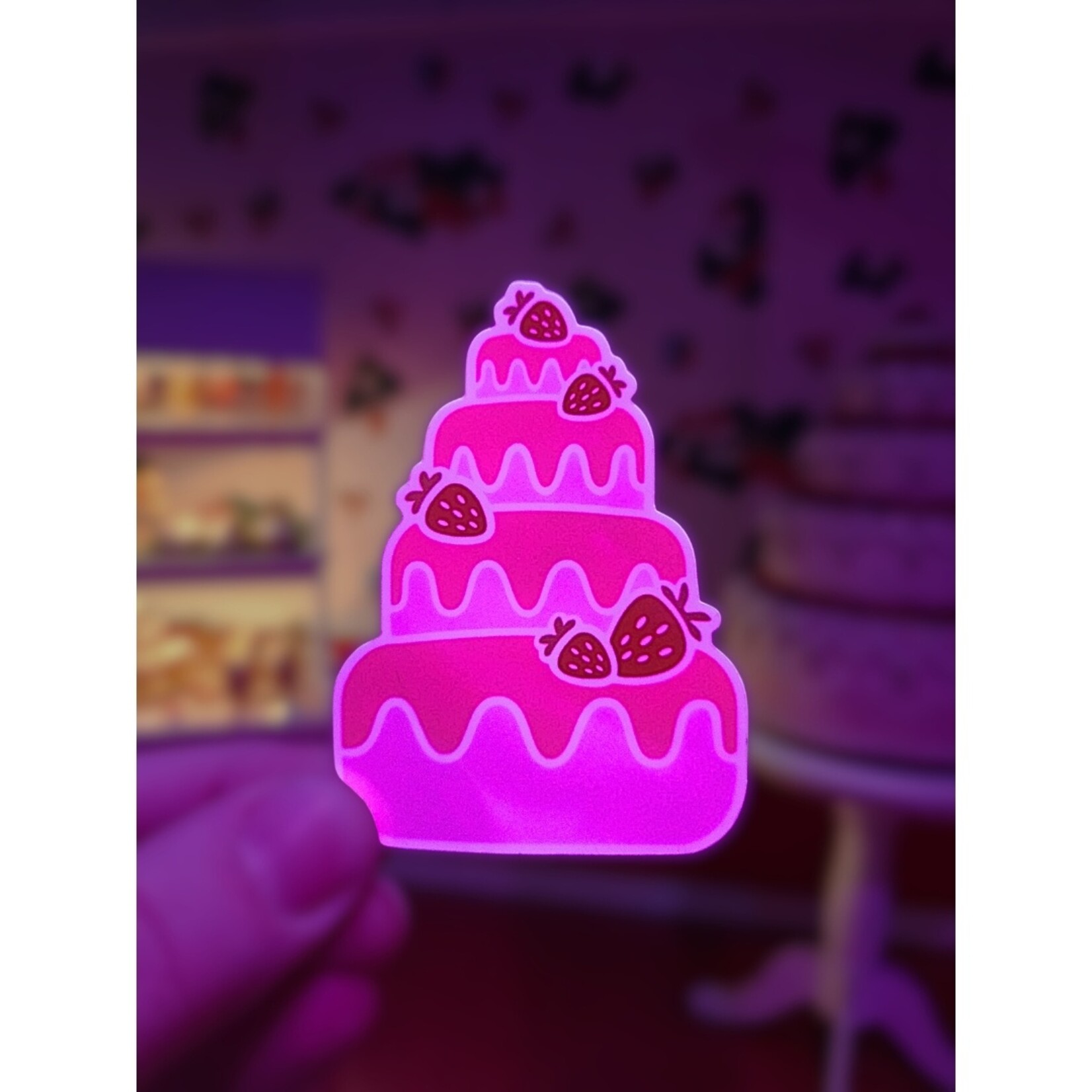 FloridaRAMA Strawberry Cake Sticker (3")