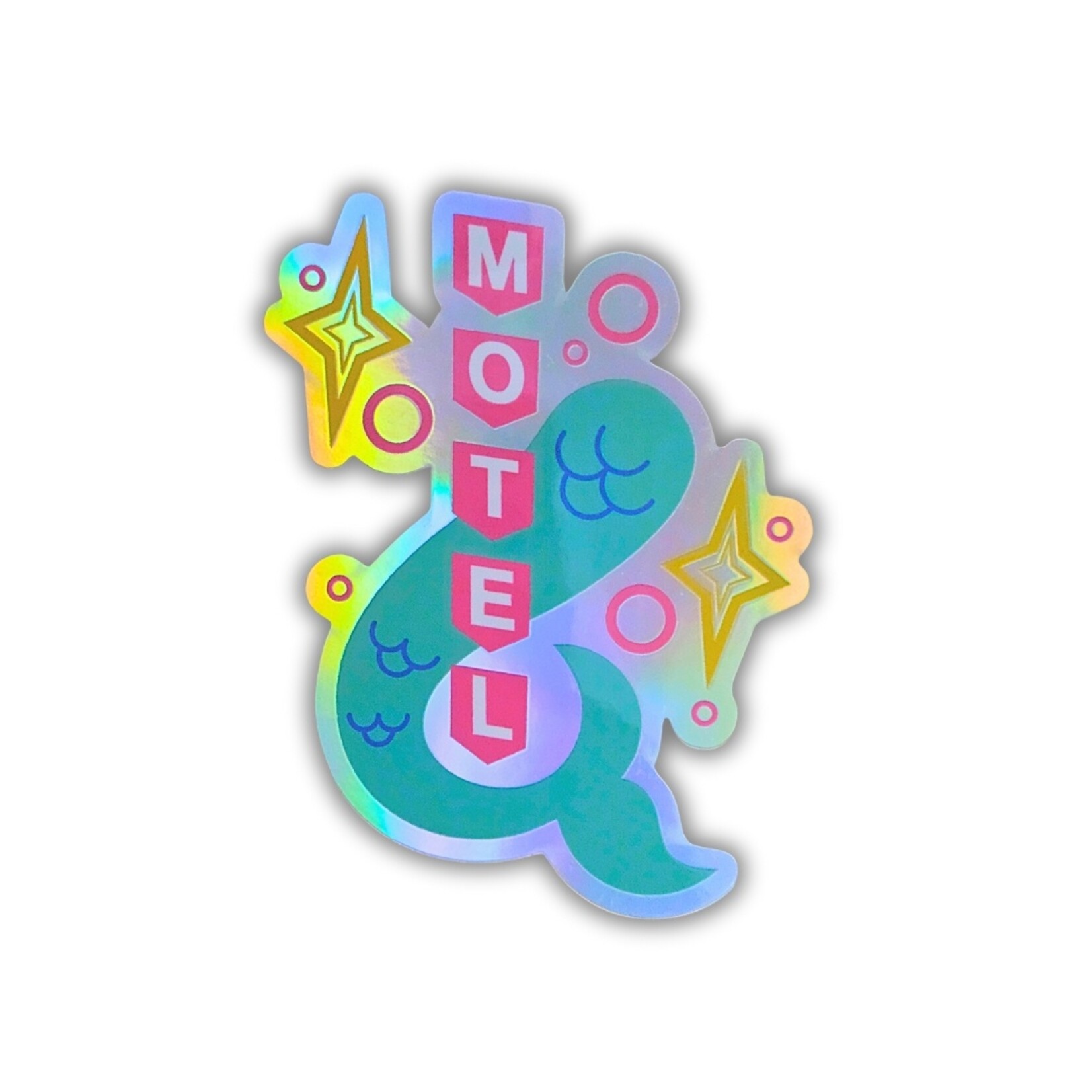 FloridaRAMA Mermaid Star Holographic Sticker (3")