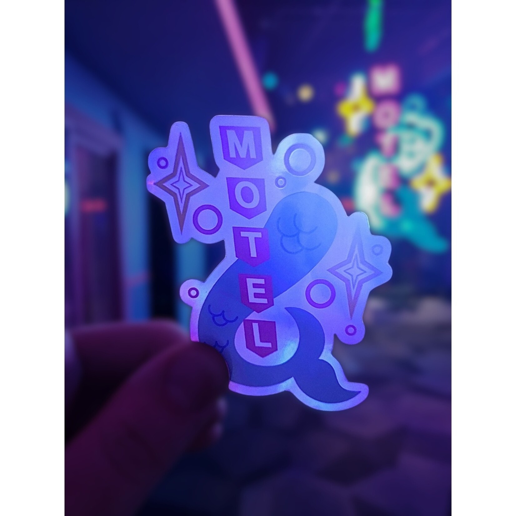 FloridaRAMA Mermaid Star Holographic Sticker (3")