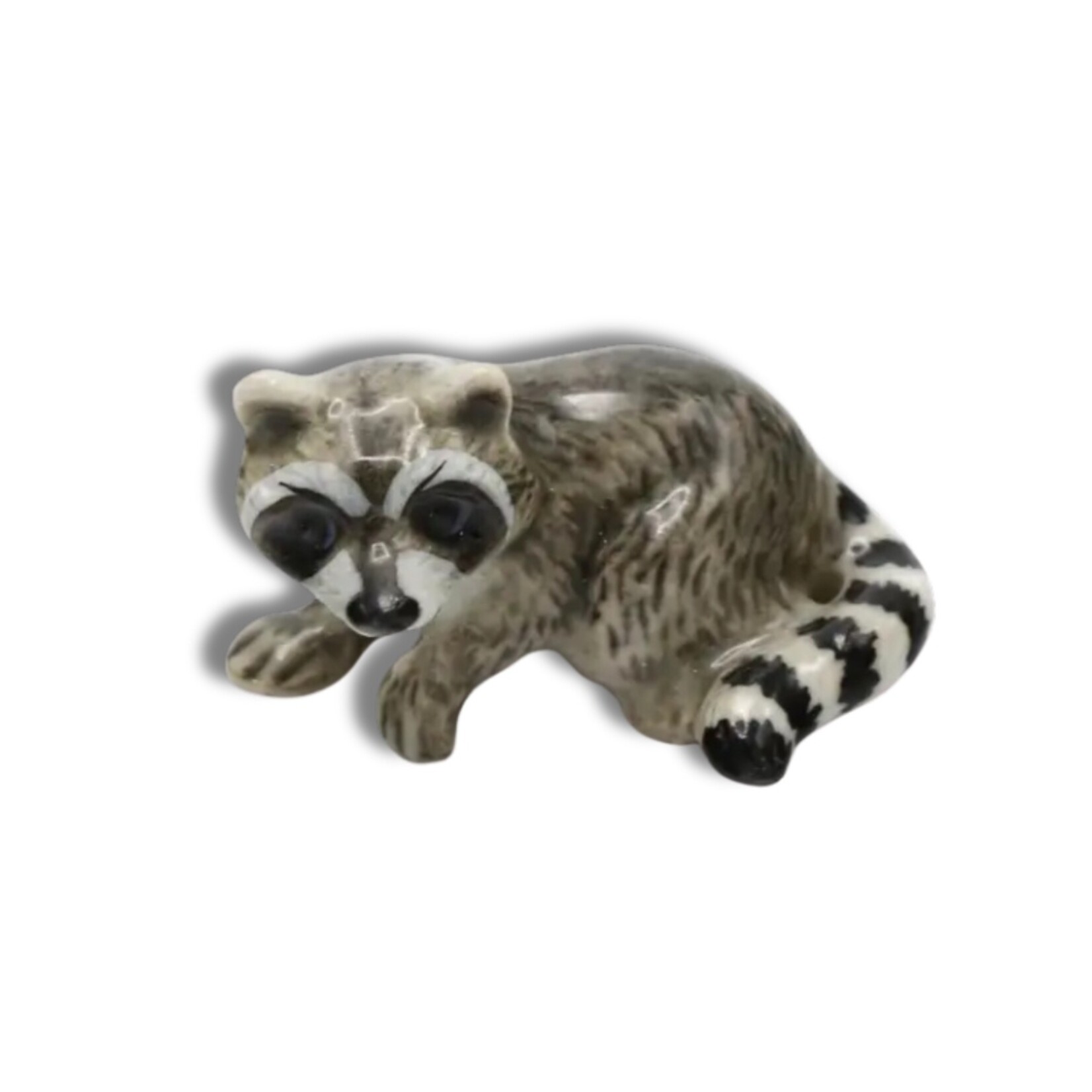 Bandit Raccoon Porcelain Miniature (2")