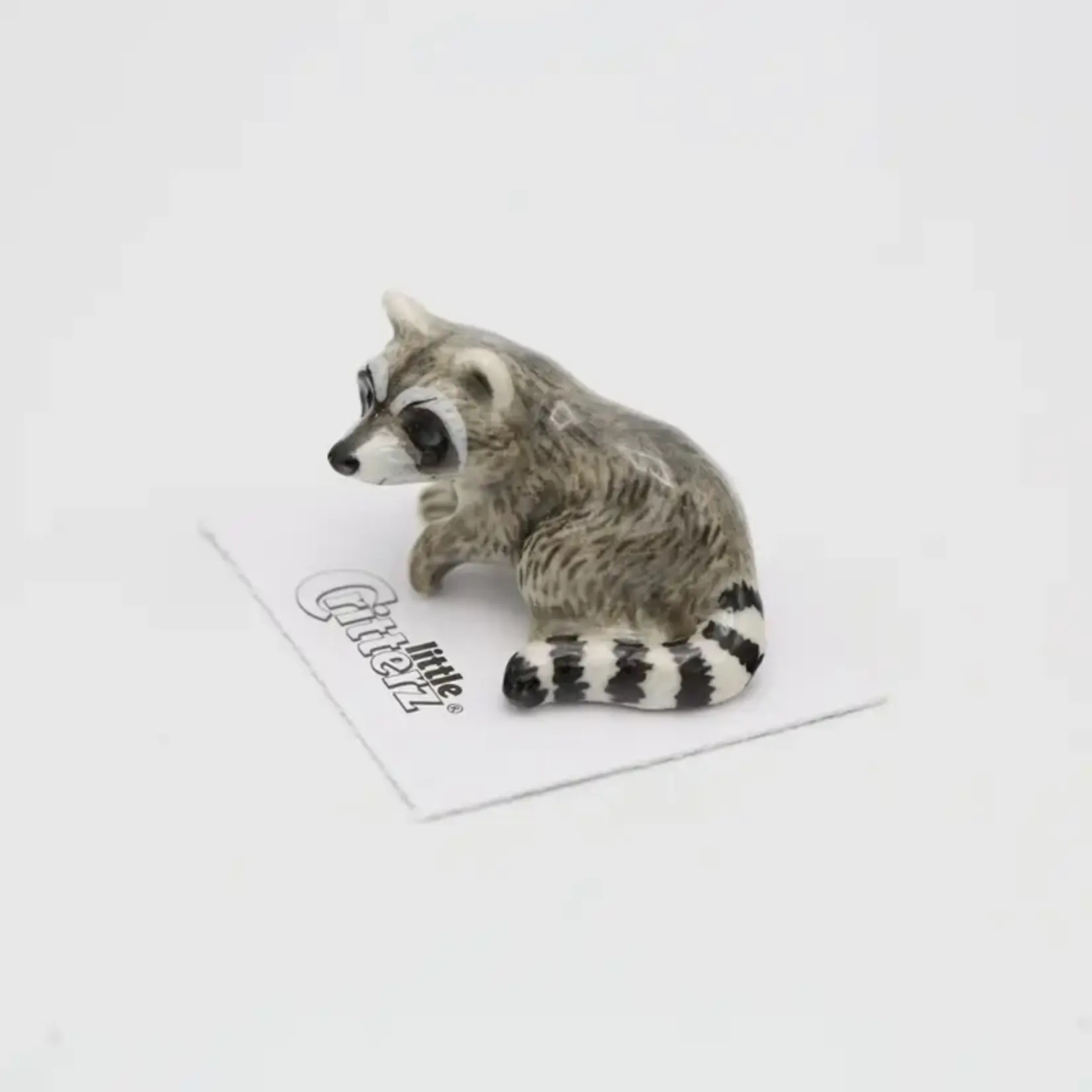 Bandit Raccoon Porcelain Miniature (2")