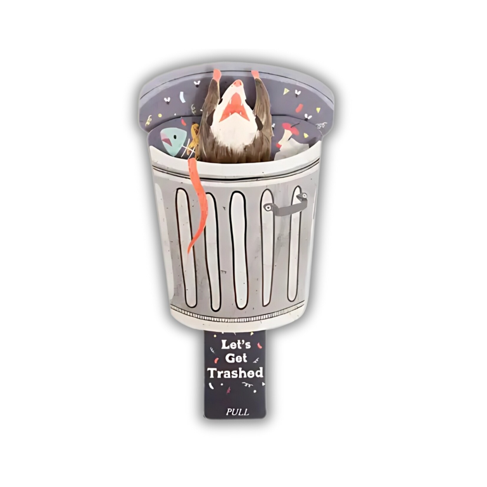Trash Possum Pop-up Card