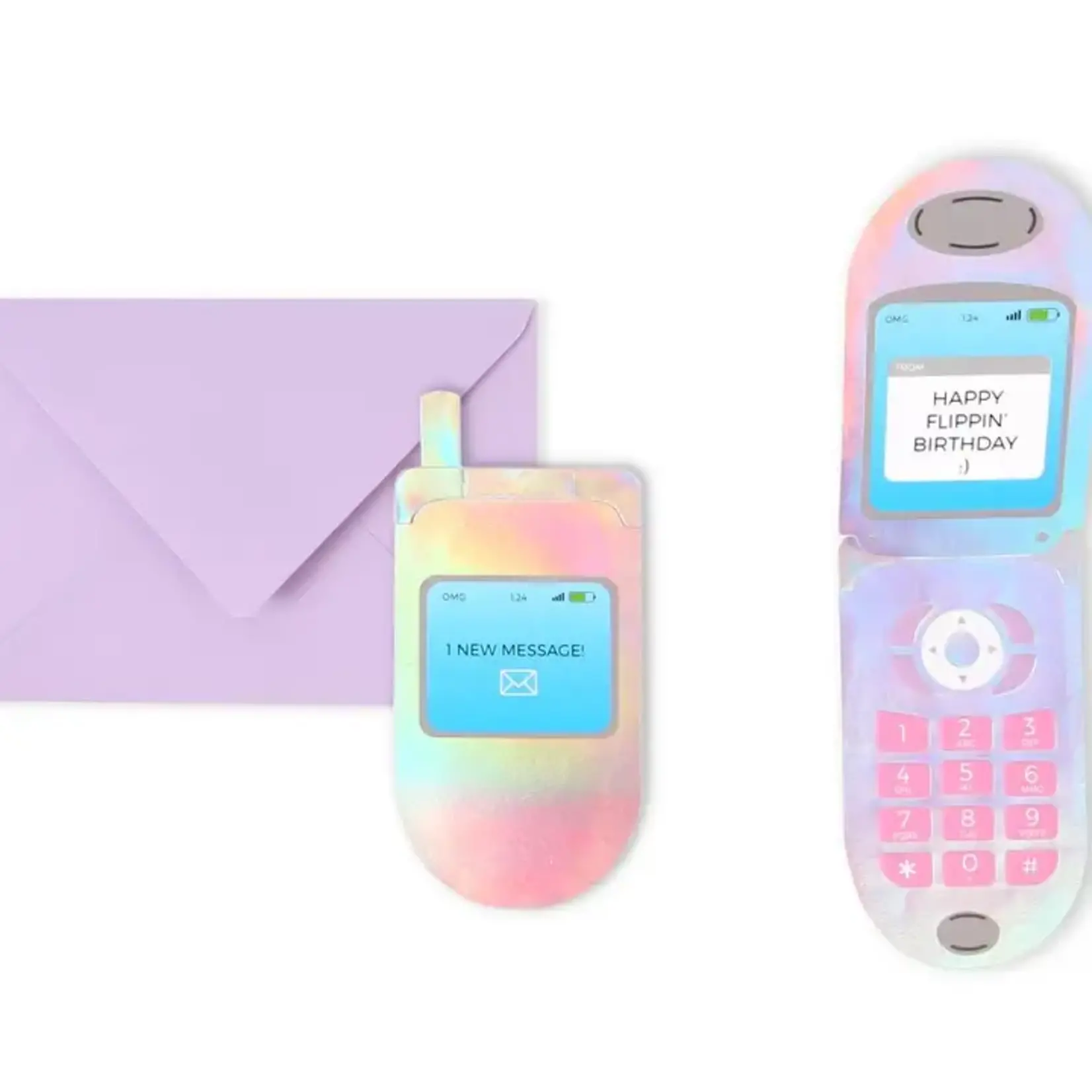 Flip Phone Pop-up Card