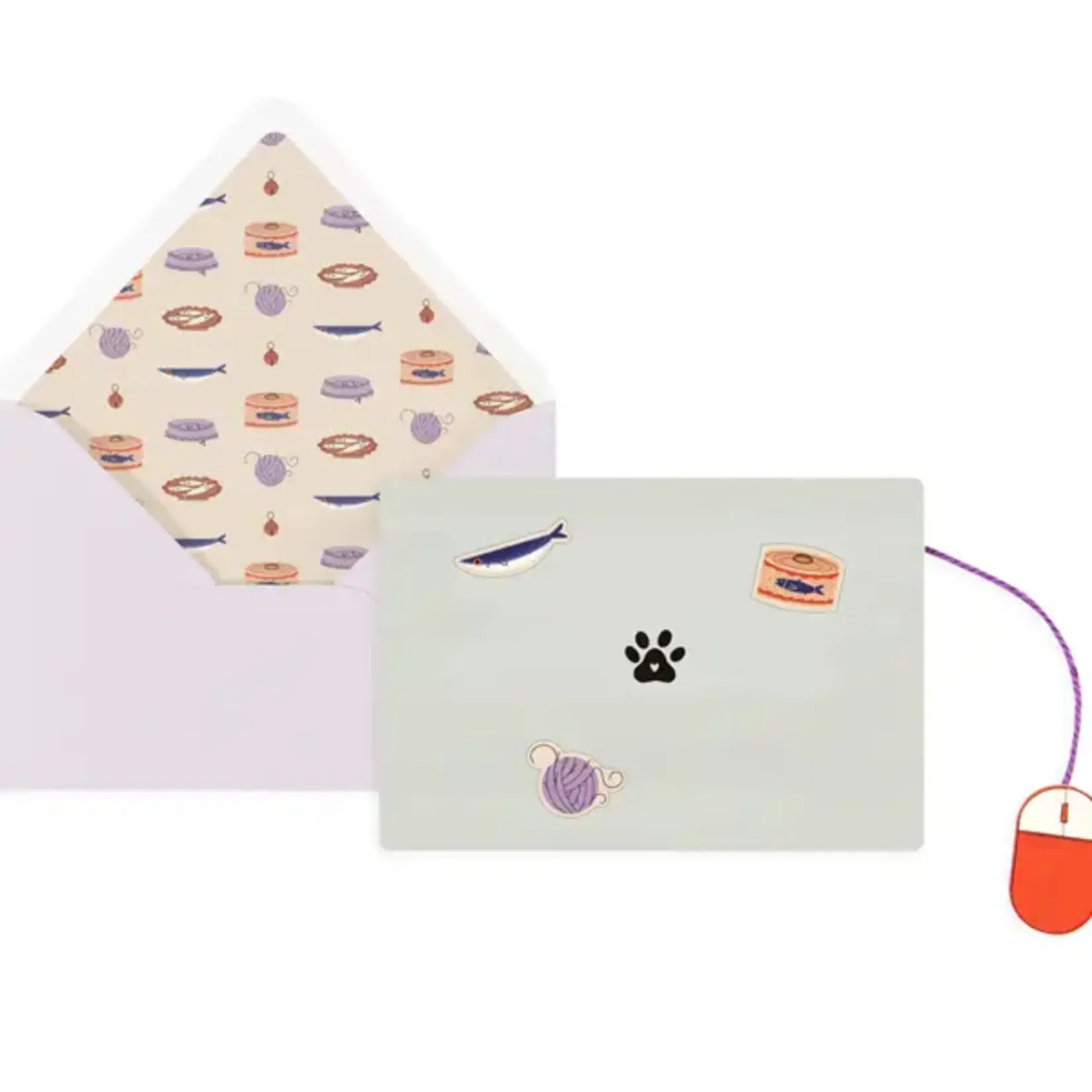 Laptop Cat Pop-up Card