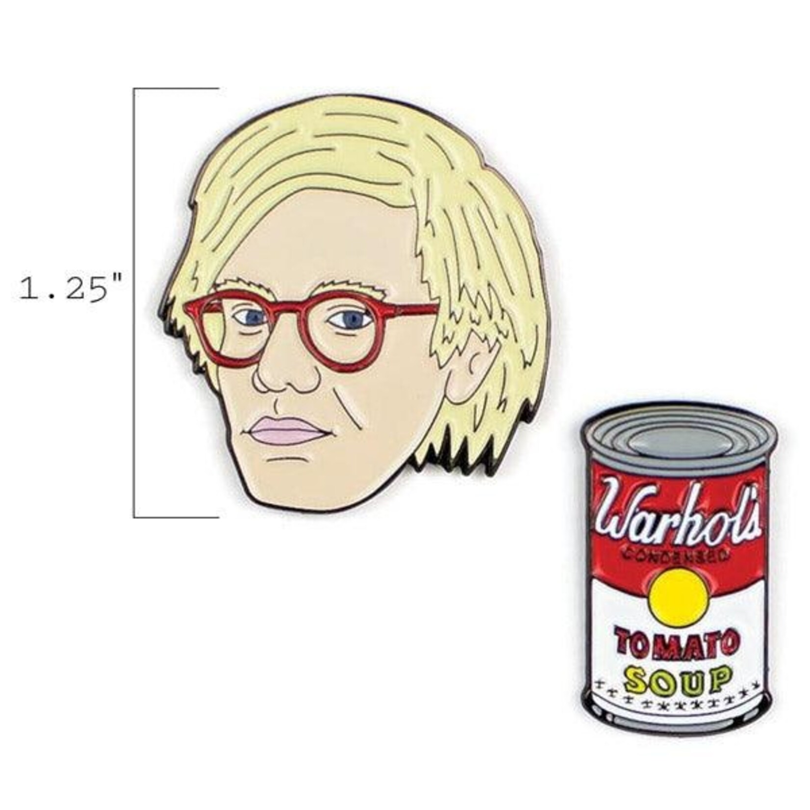 Warhol & Soup Pin Set (1.25")