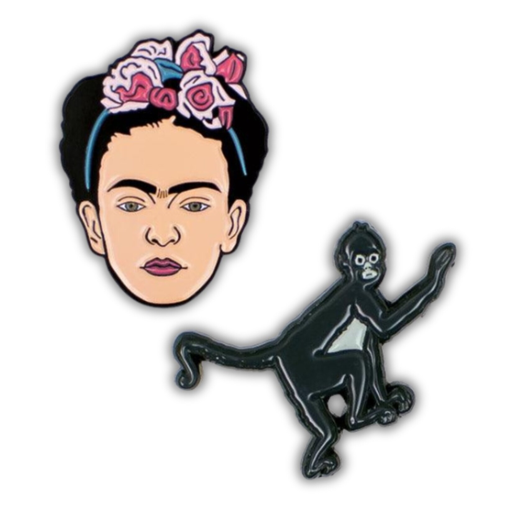 Frida & Monkey Pin Set (1.25")