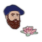Monet & Water Lily Pin Set (1.25")