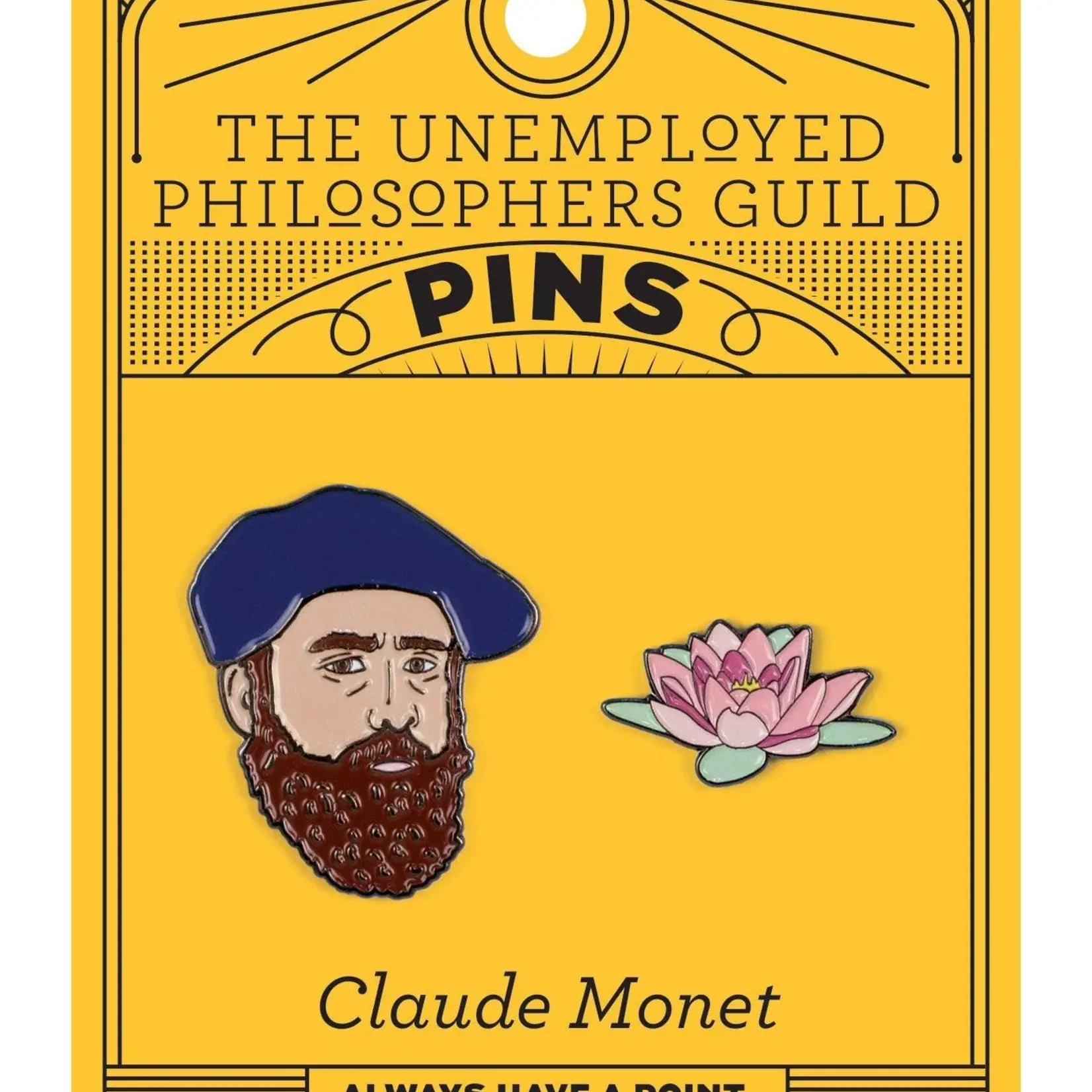 Monet & Water Lily Pin Set (1.25")