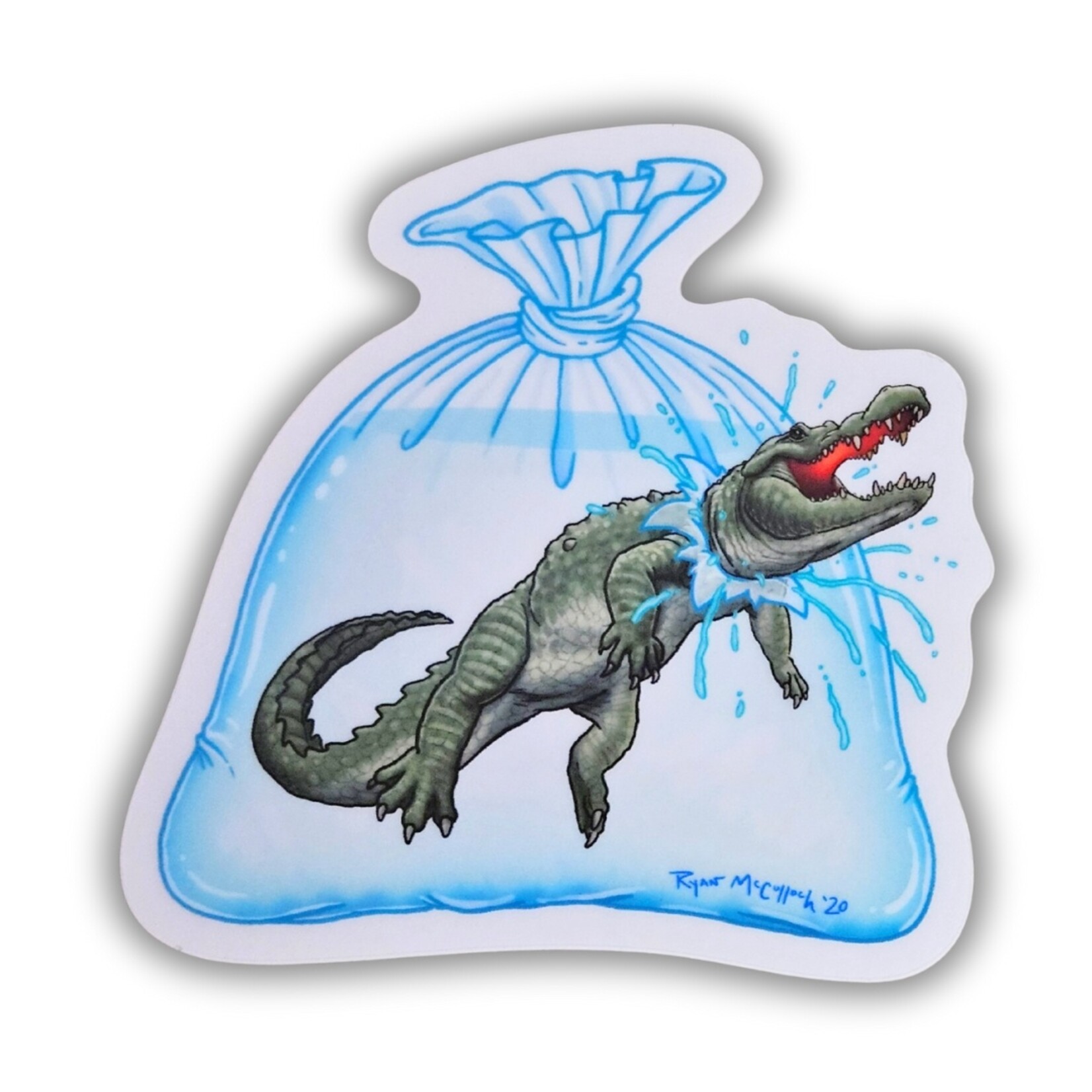 Ryan McCulloch's New Pet Alligator Sticker