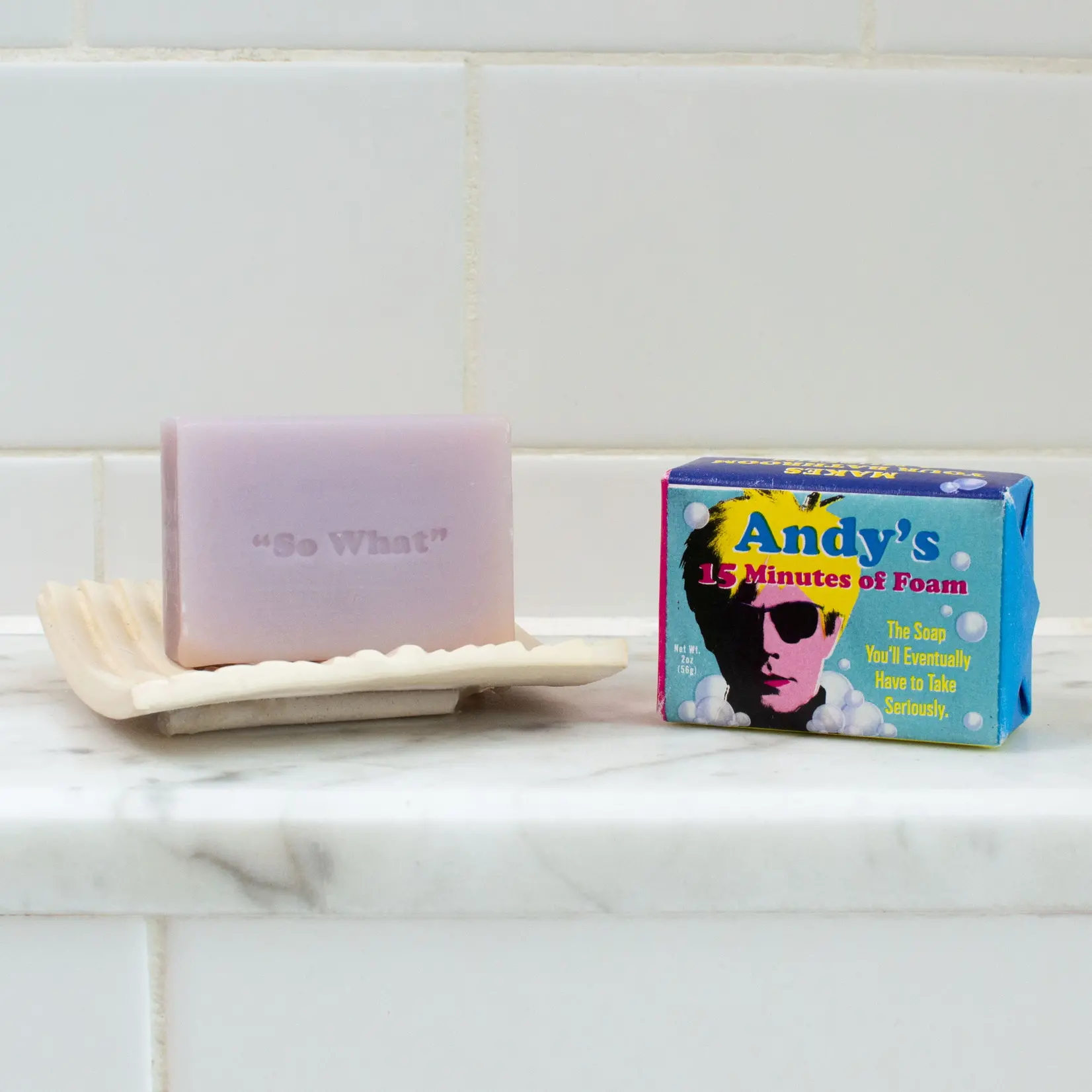 "15 Minutes of Foam" Andy Warhol Soap