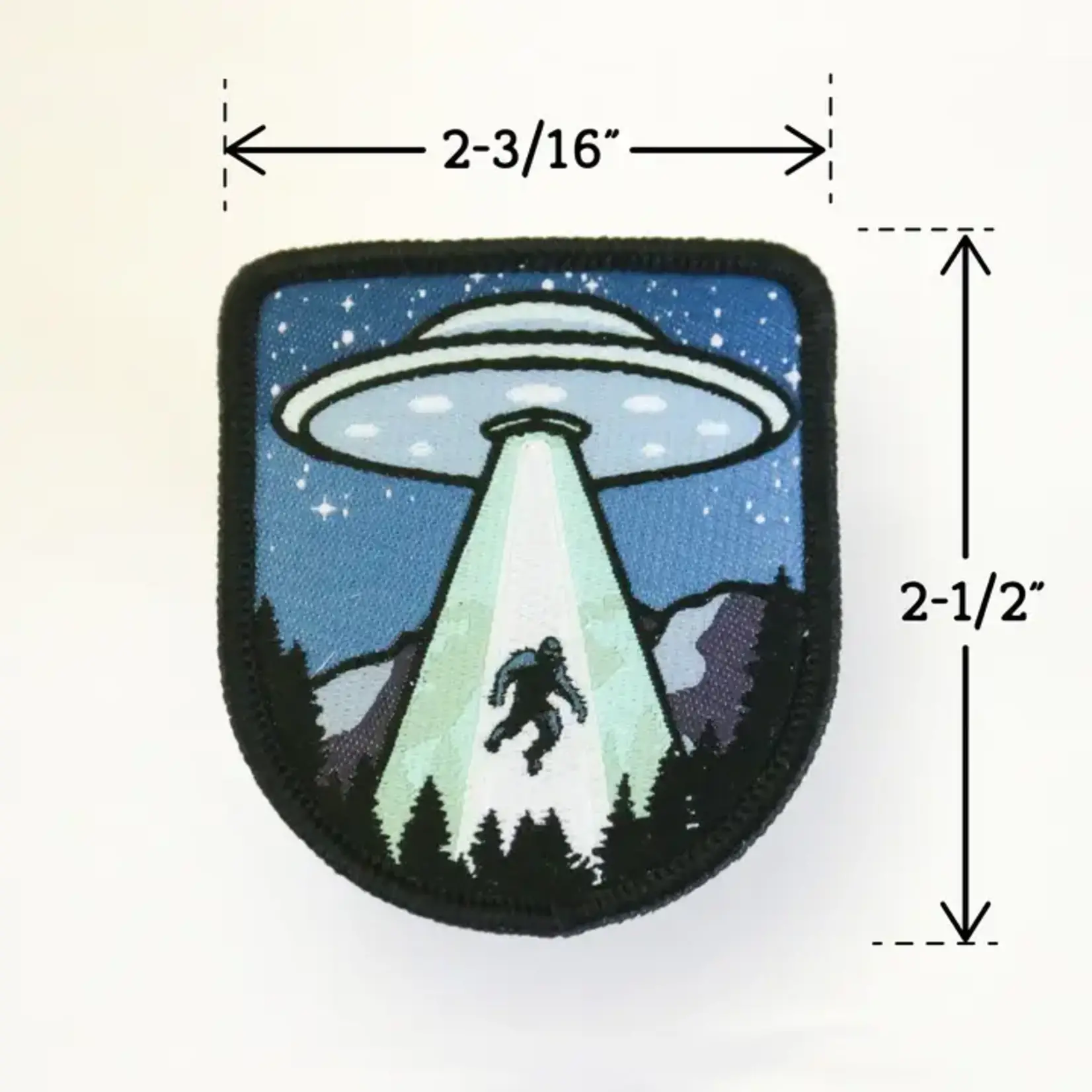 UFO Bigfoot Iron-on Patch (2.5")
