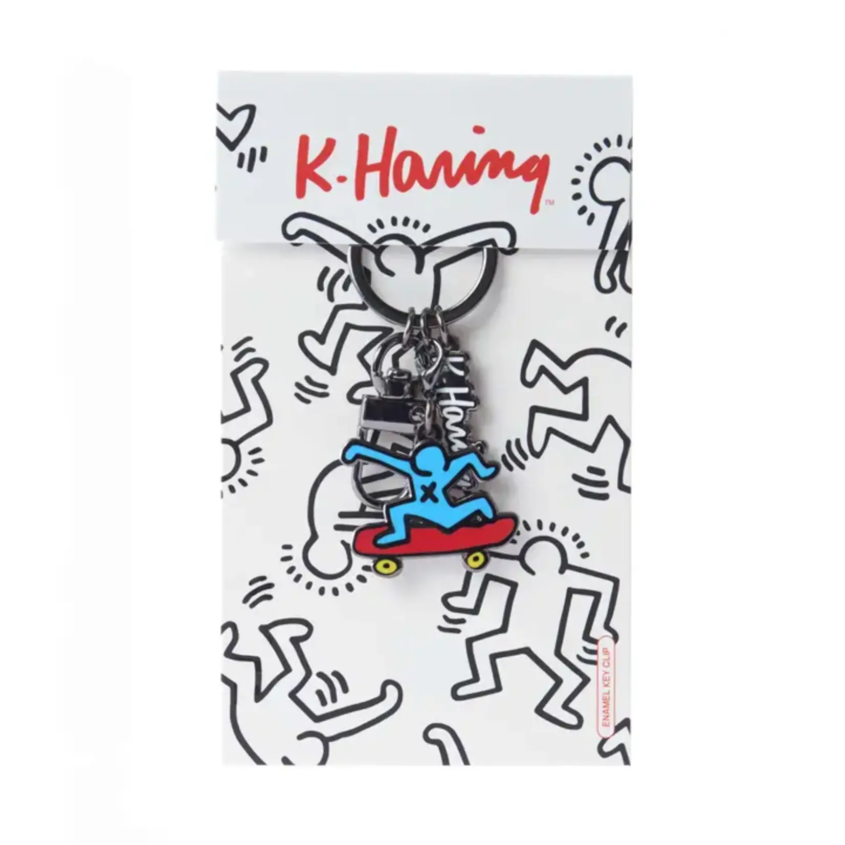 Keith Haring Skateboarder Keychain