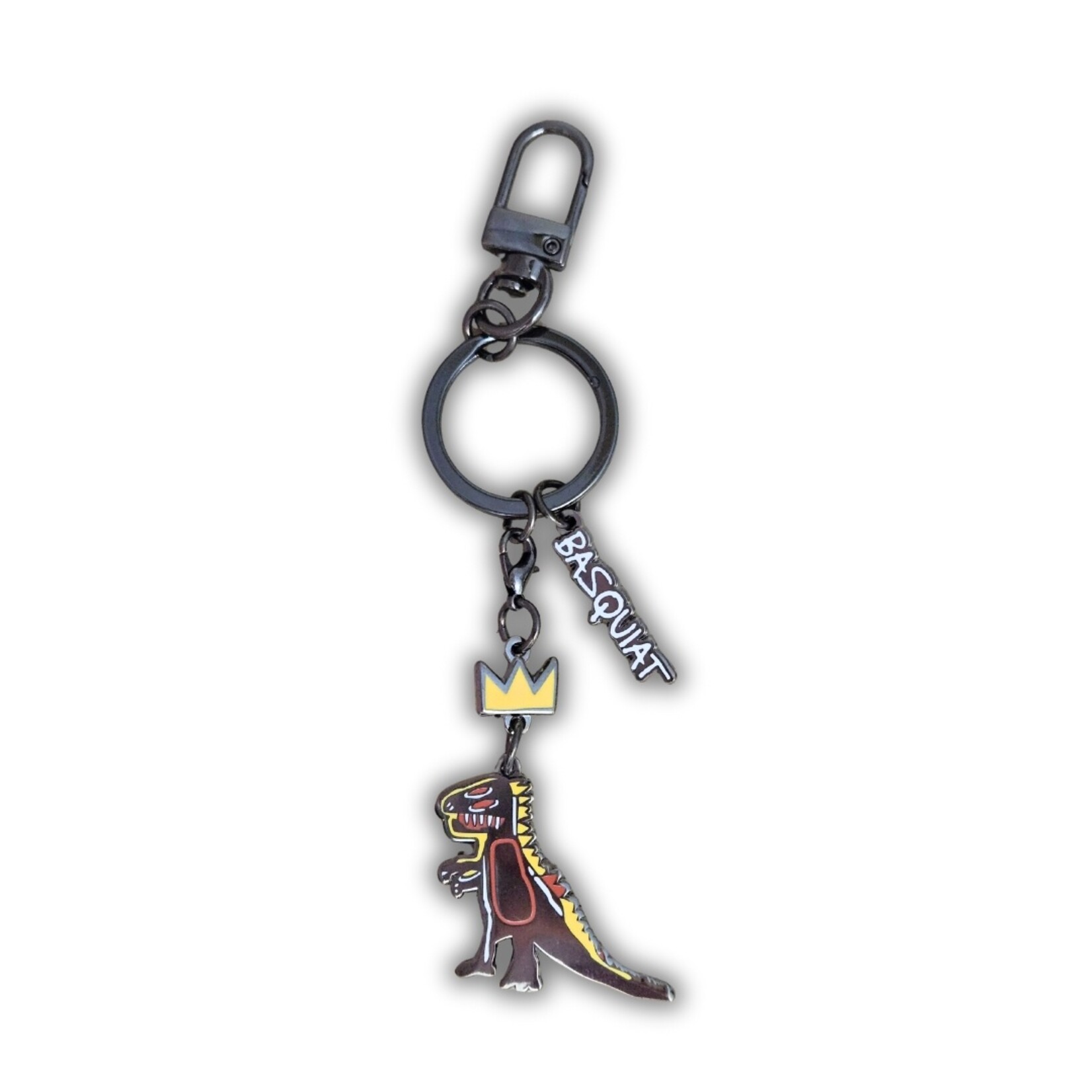 Basquiat Crowned T-Rex Keychain