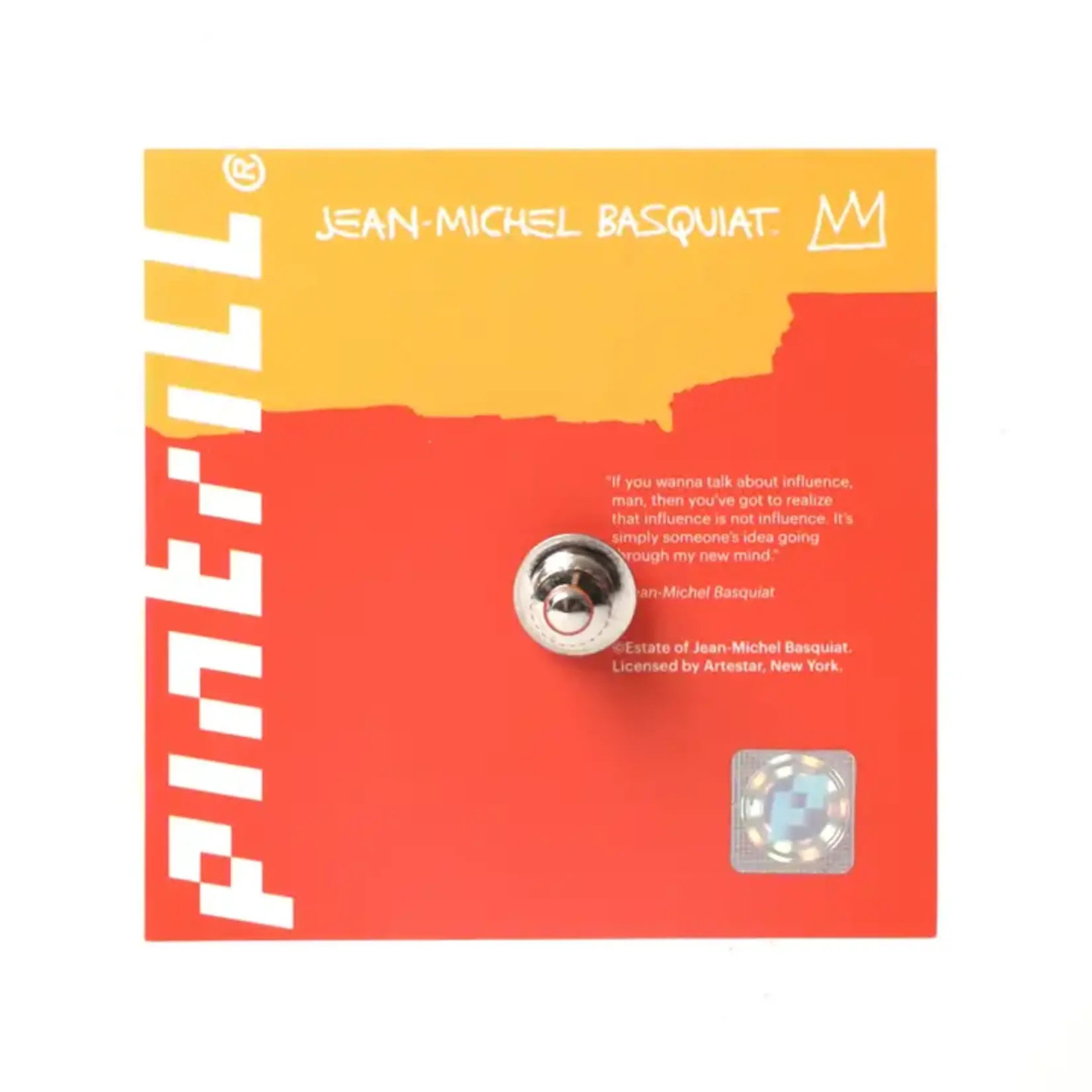 Basquiat Blue Car Pin