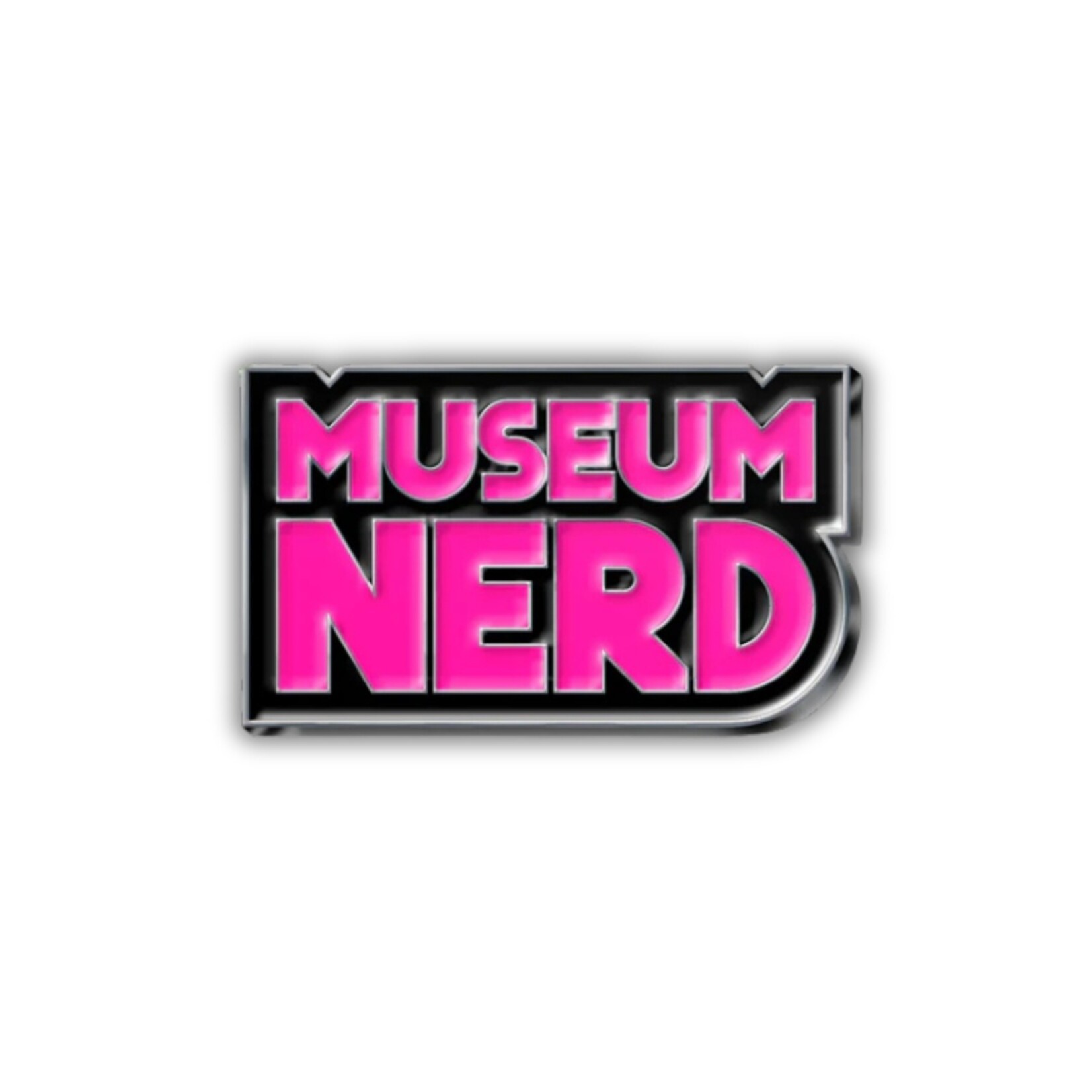 Museum Nerd Hot Pink Pin (1.25")