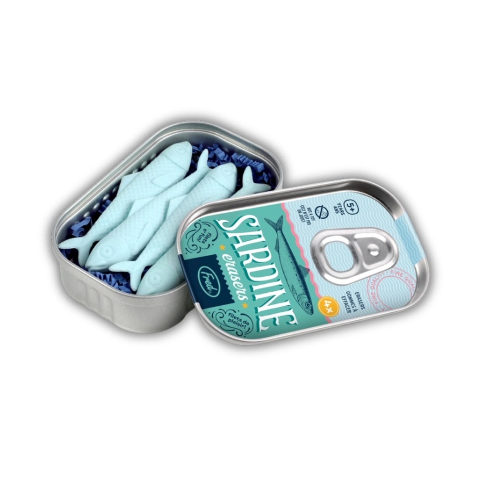 Sardine Erasers 4 Pack