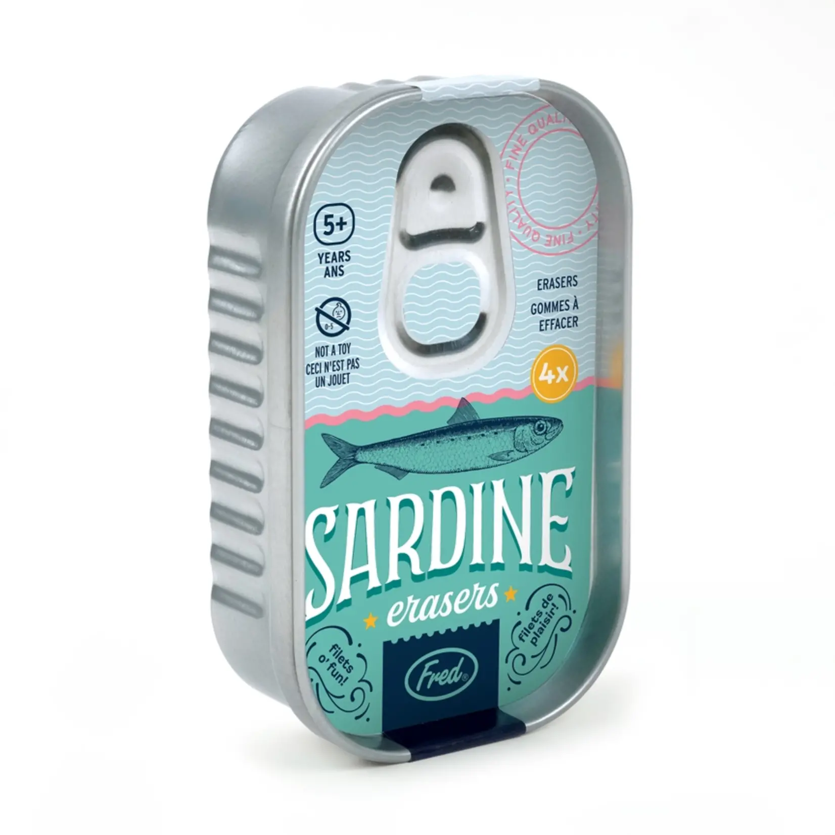 Sardine Erasers 4 Pack