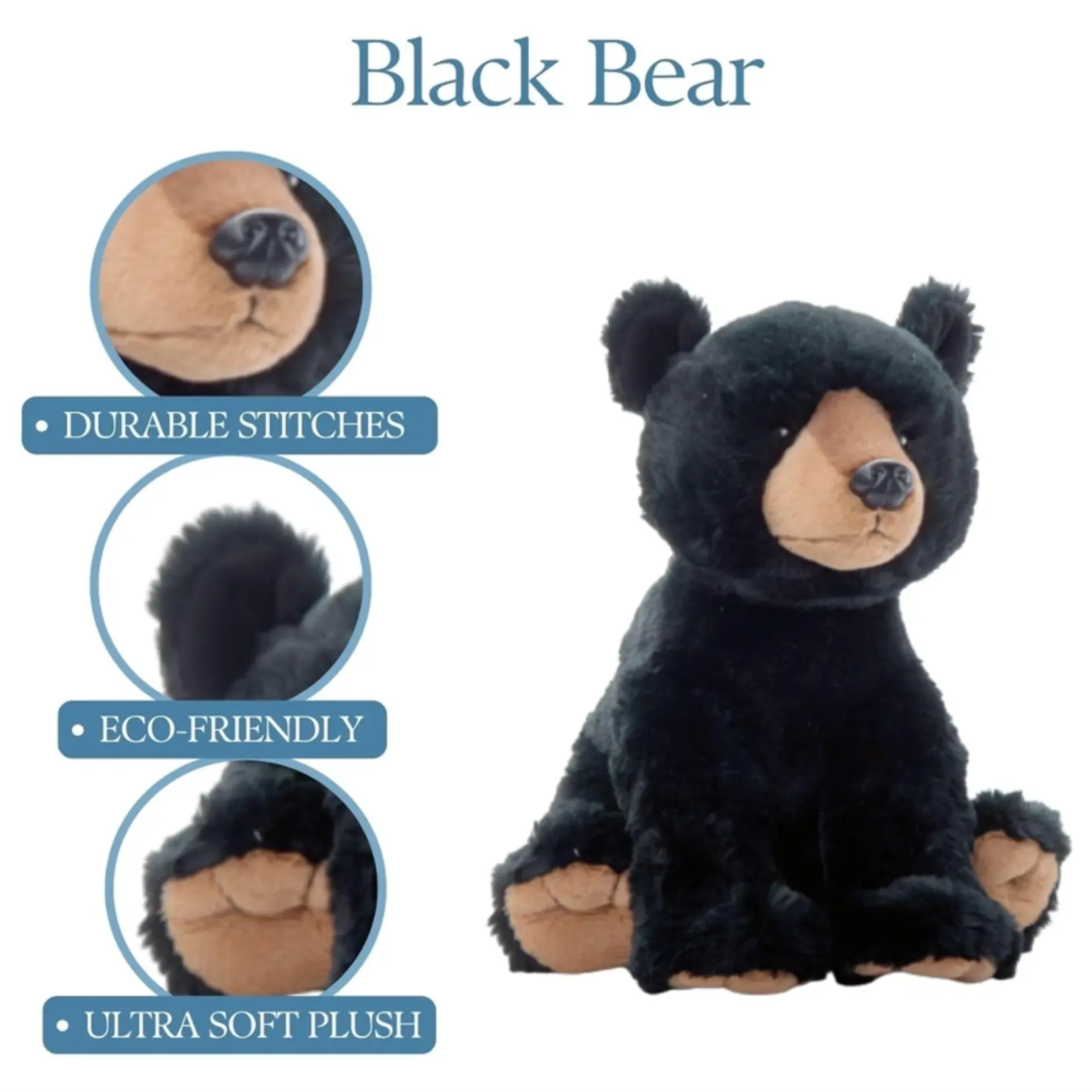 Black Bear Plush (12")