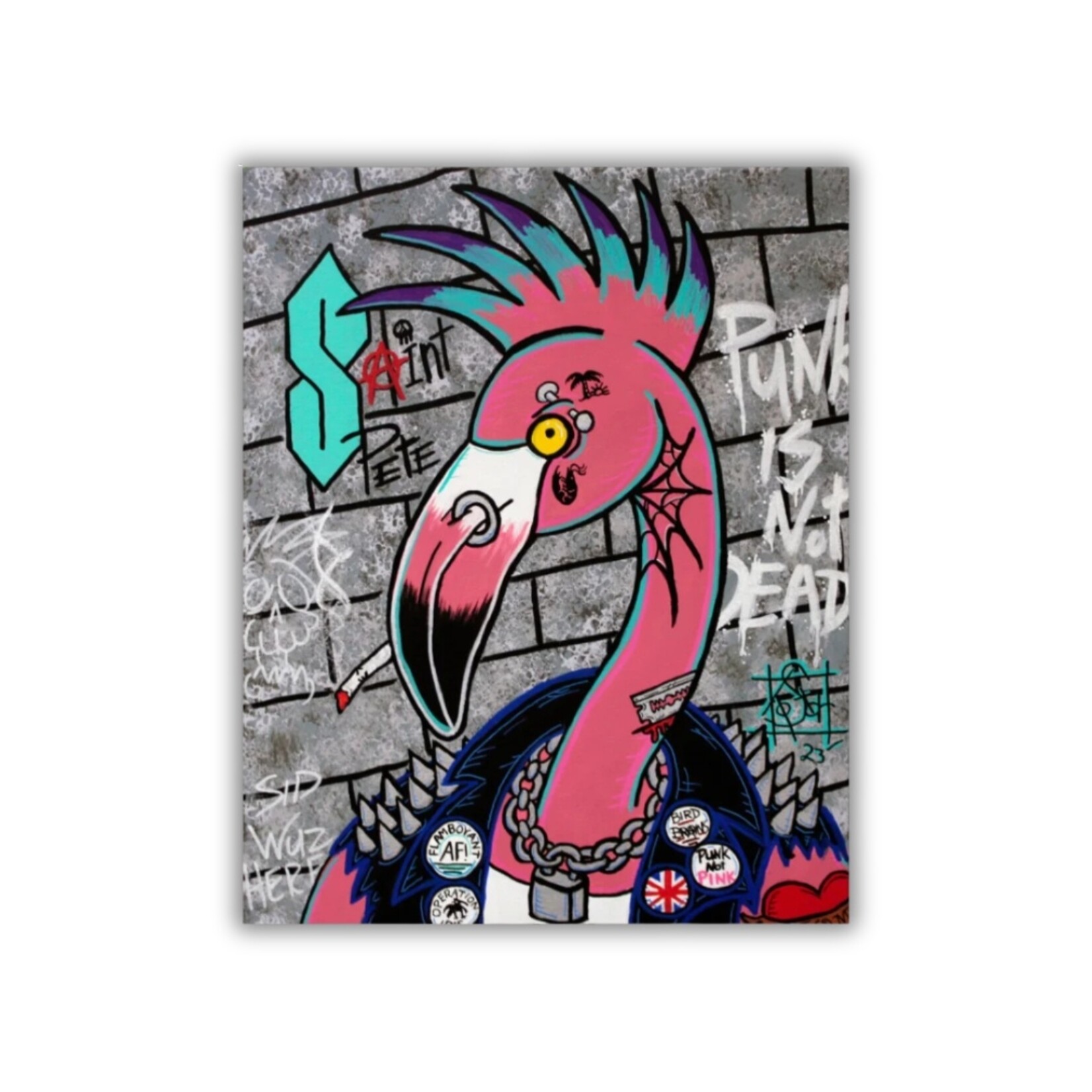 Kostar Kustoms Kostar Kustoms' "Punk not Pink" 5" x 7" Art Print