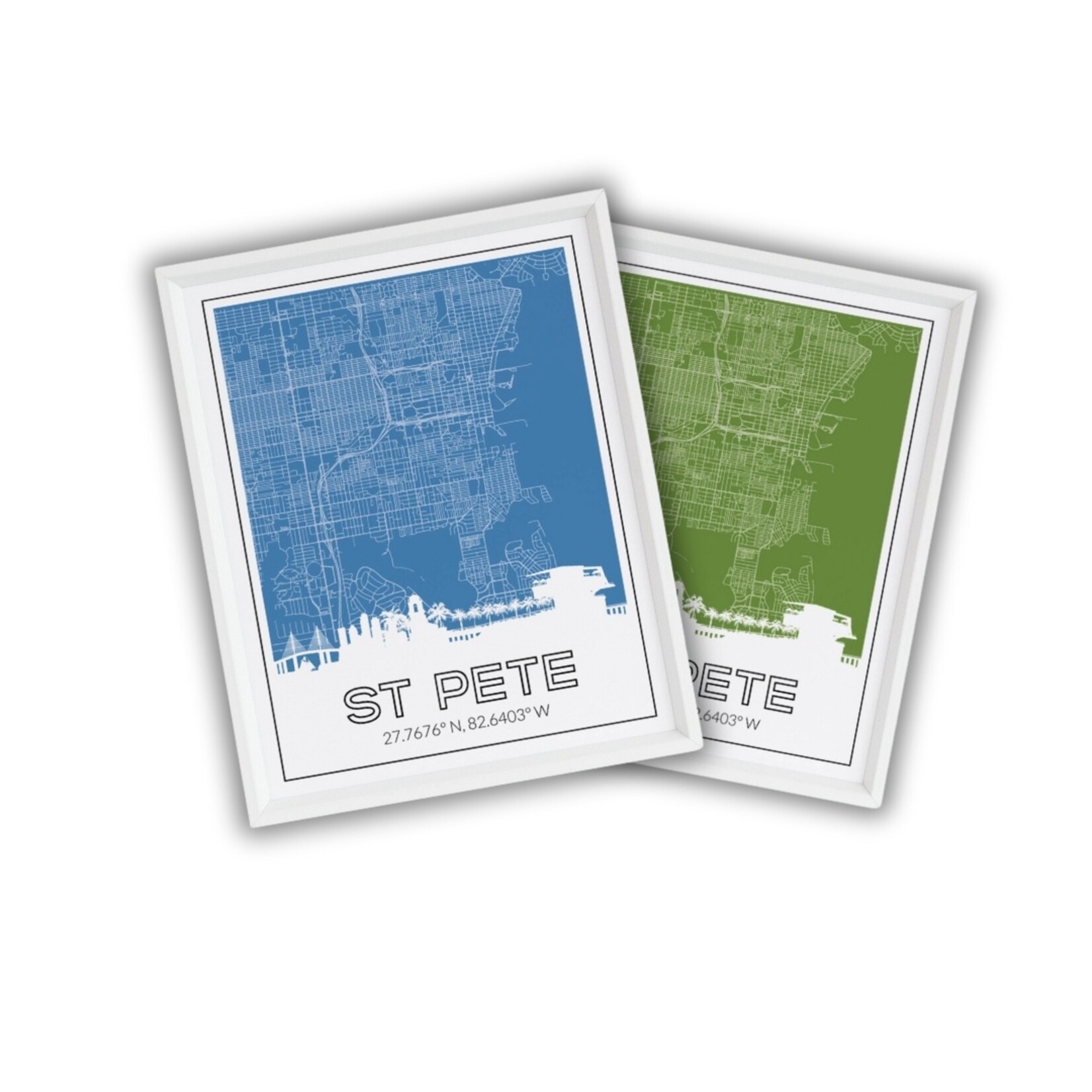 St. Pete FL Green 5" x 7" Print