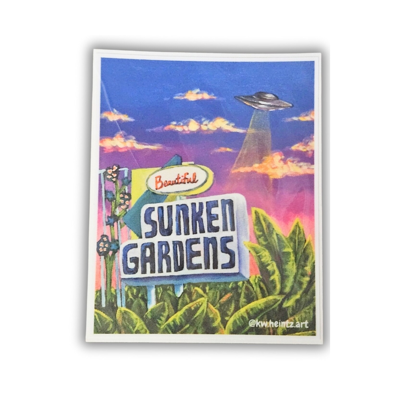 Kayla Heintz Kayla Heintz's "Sunken Gardens" Sticker (3" x 3.5")