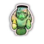 Frankenstein Manatee Holographic Sticker (2" x 3")