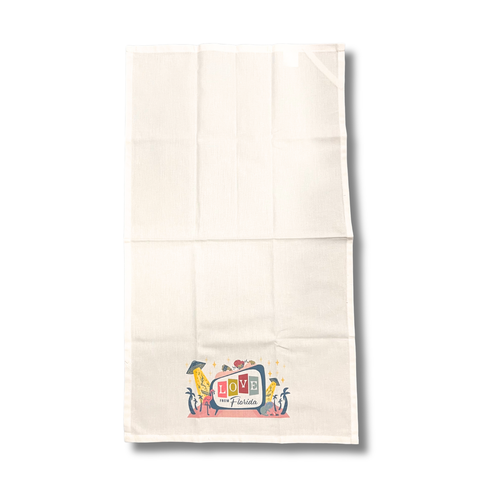 Ashley Cantero Love From Florida Tea Towel by Ashley Cantero