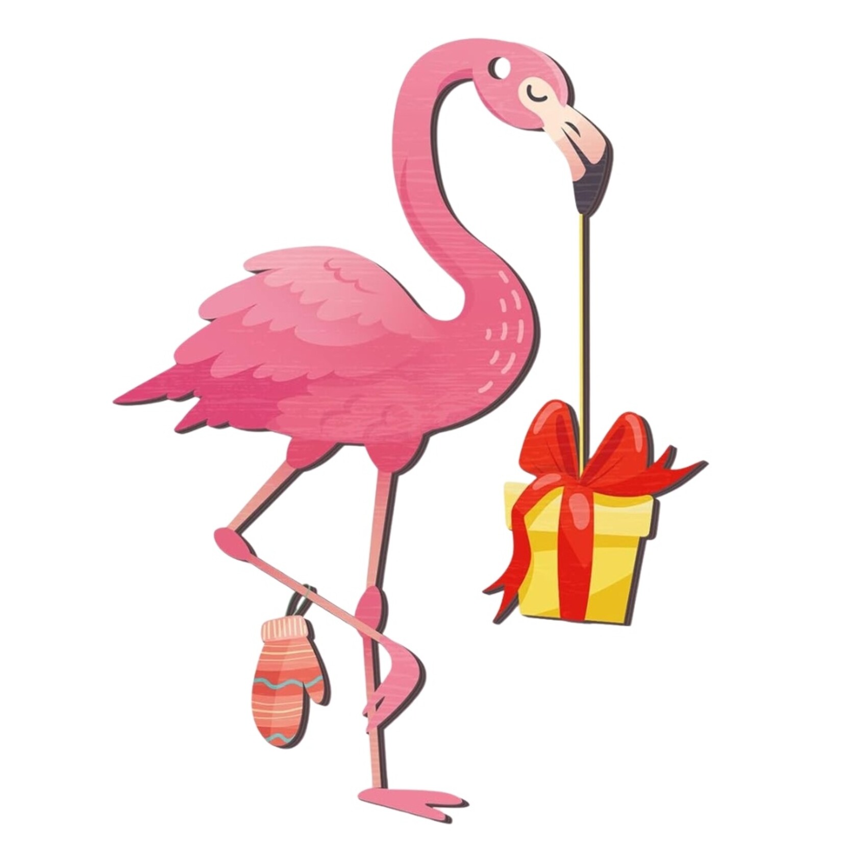 Assorted Christmas Flamingo Ornament