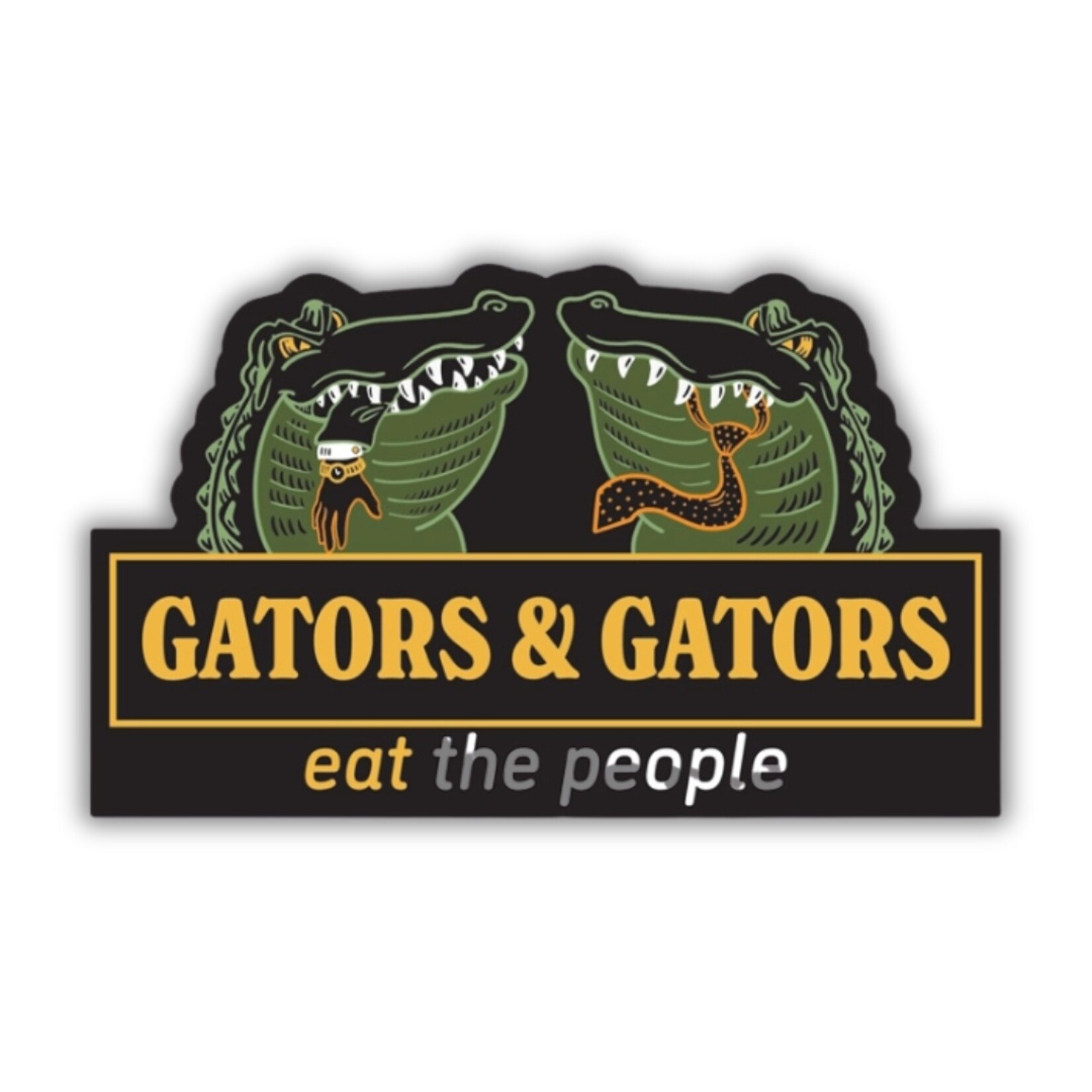 Gators & Gators Sticker (6" x 4")