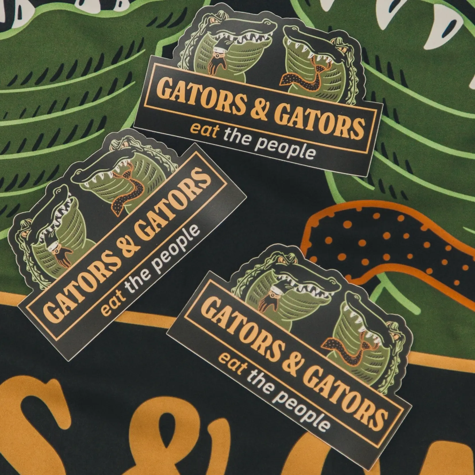 Gators & Gators Sticker (6" x 4")