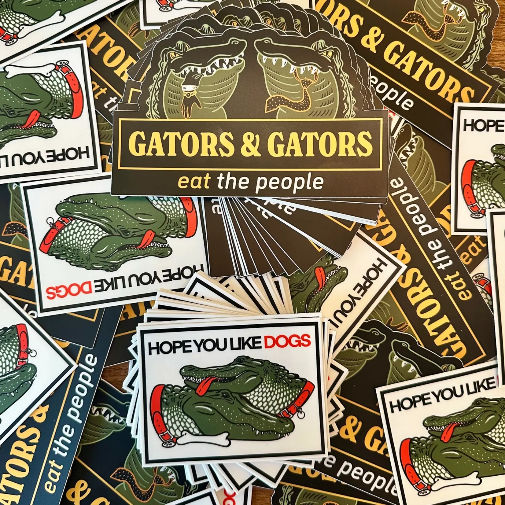Gators & Gators Sticker (6" x 4")