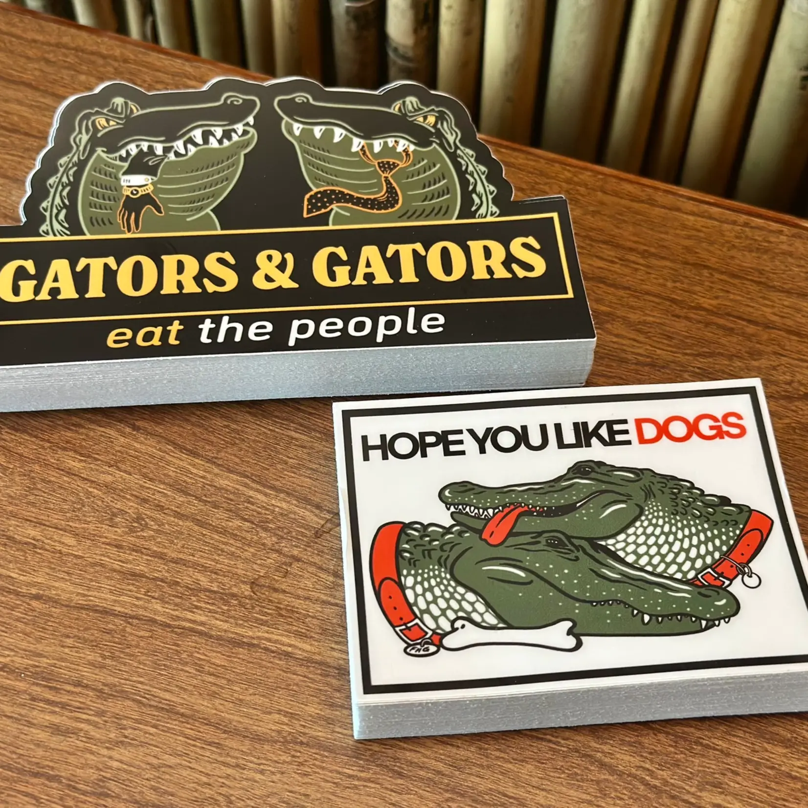 Gators & Gators Sticker (6" x 4")