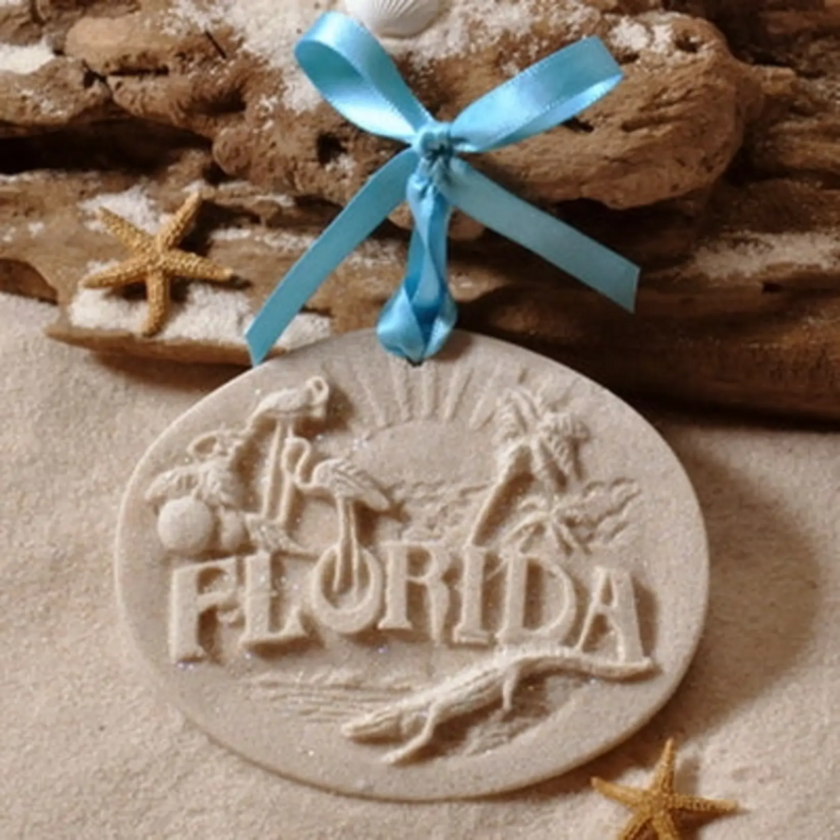 Florida Memories Sand Ornament  (4" x 3")