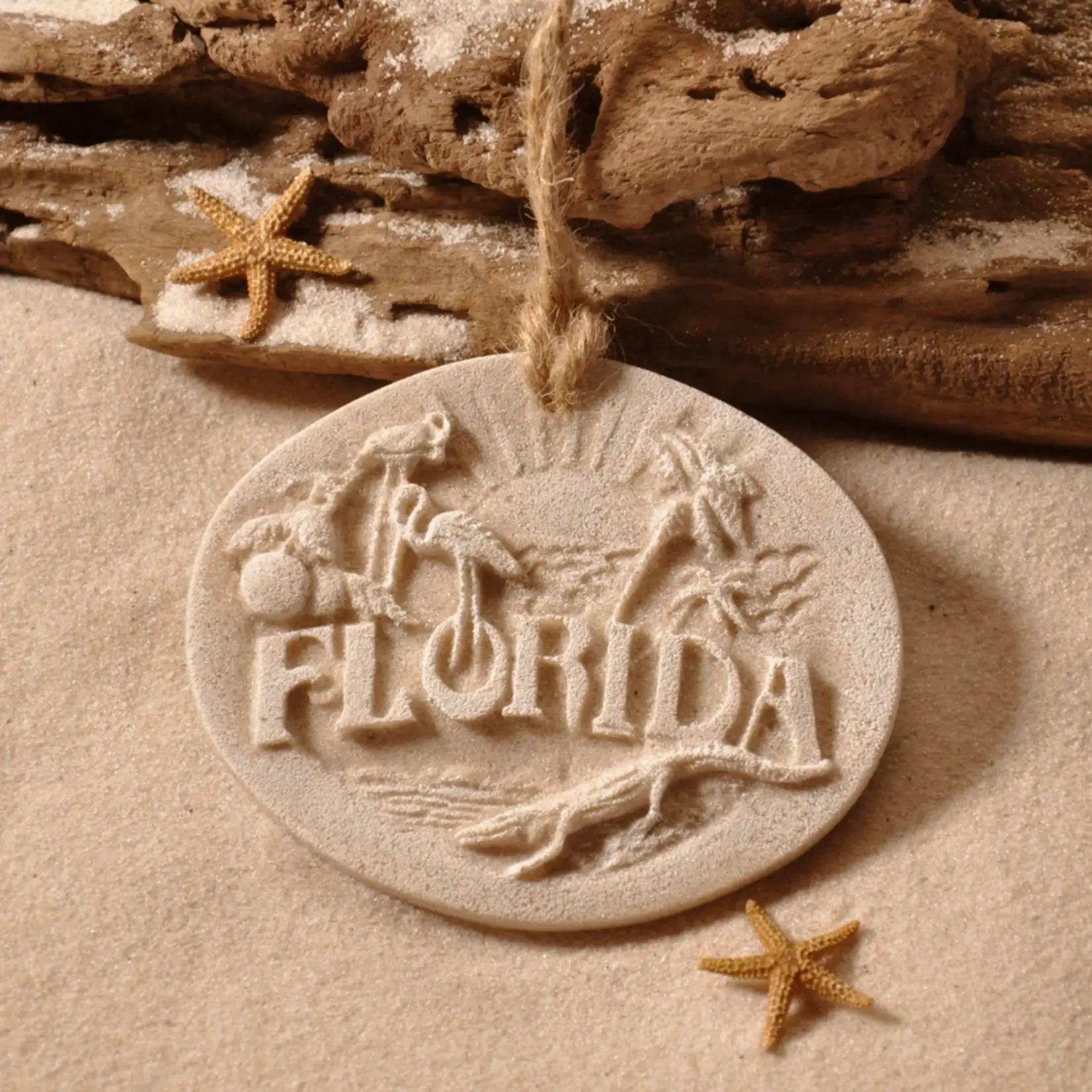 Florida Memories Sand Ornament  (4" x 3")