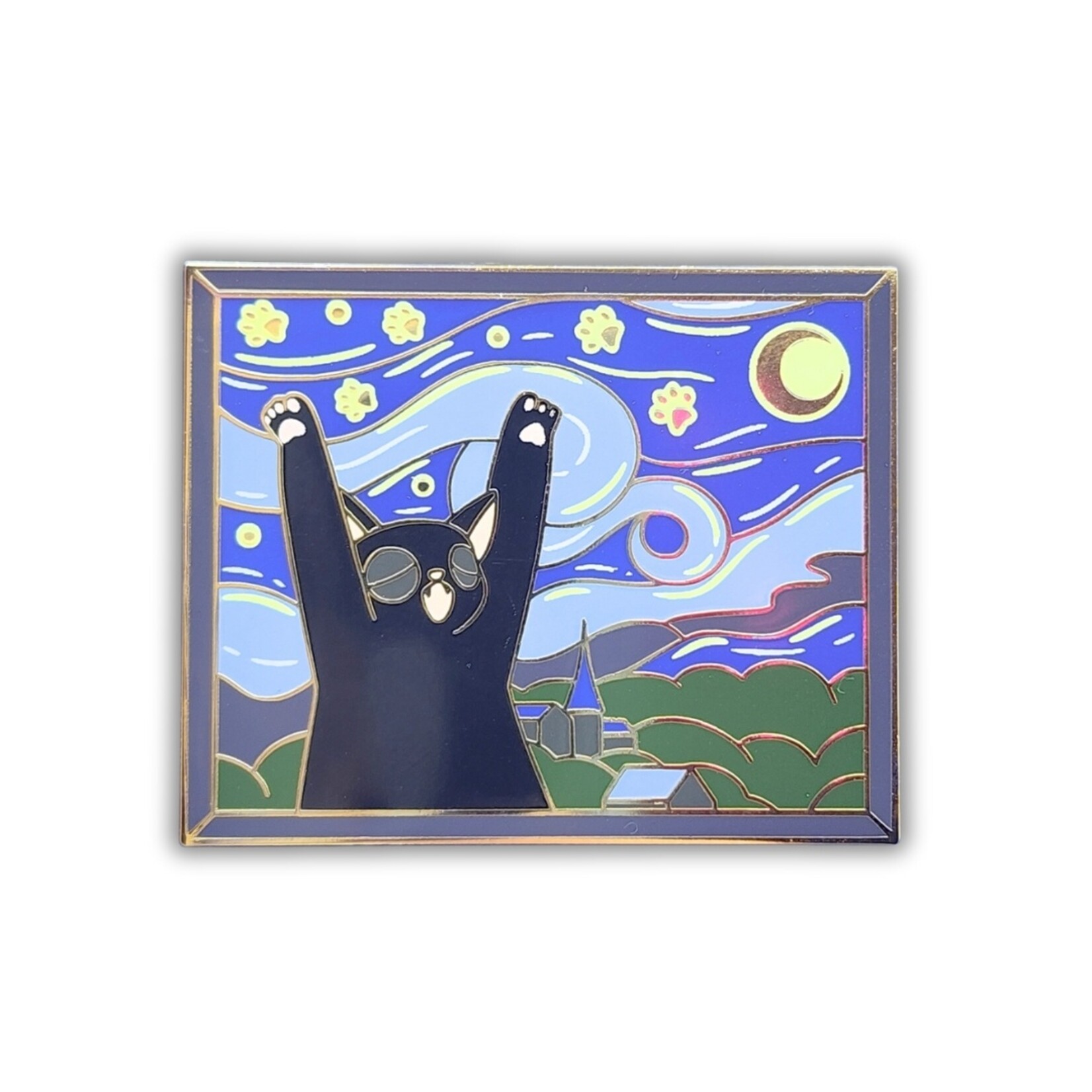 The Purry Night Pin