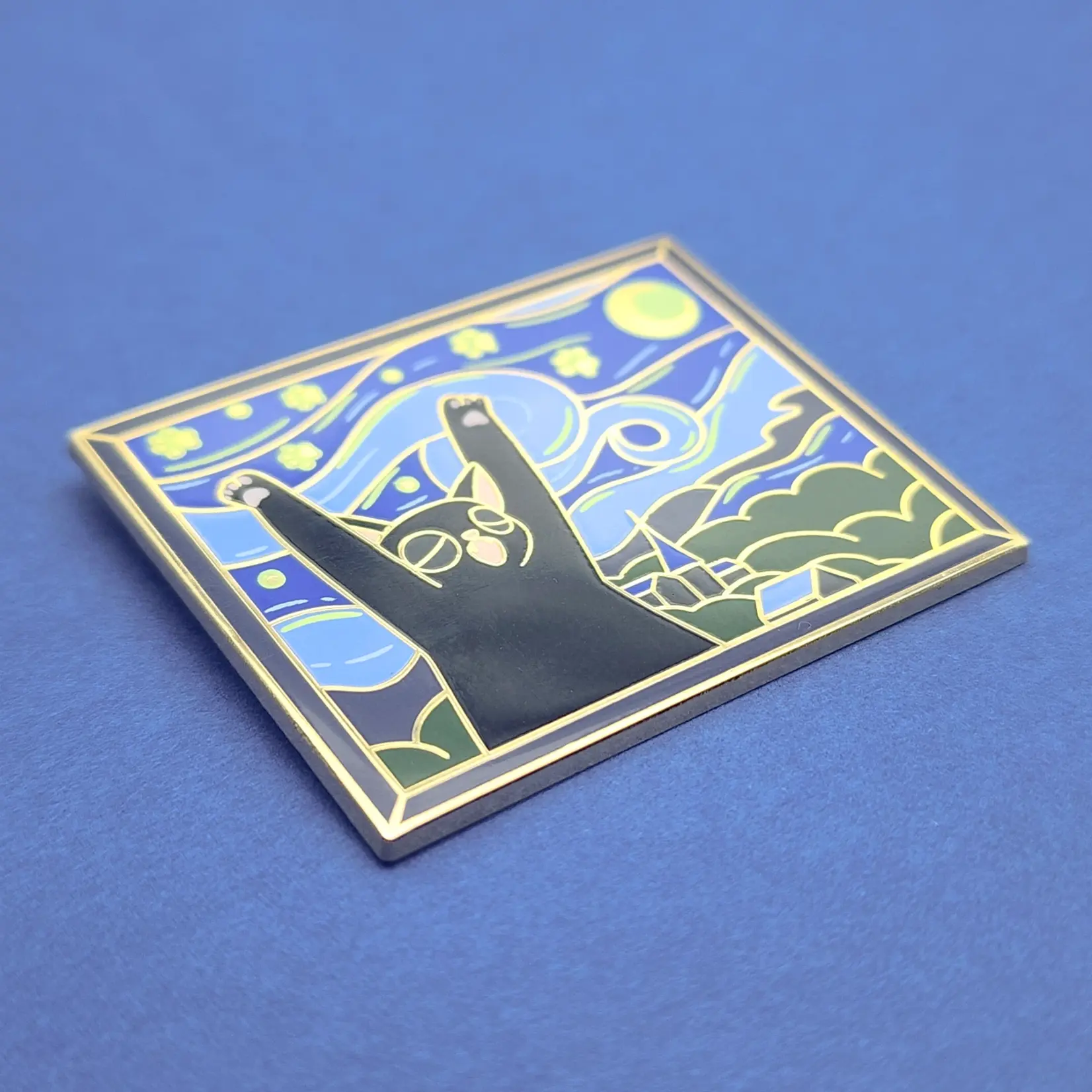 The Purry Night Pin
